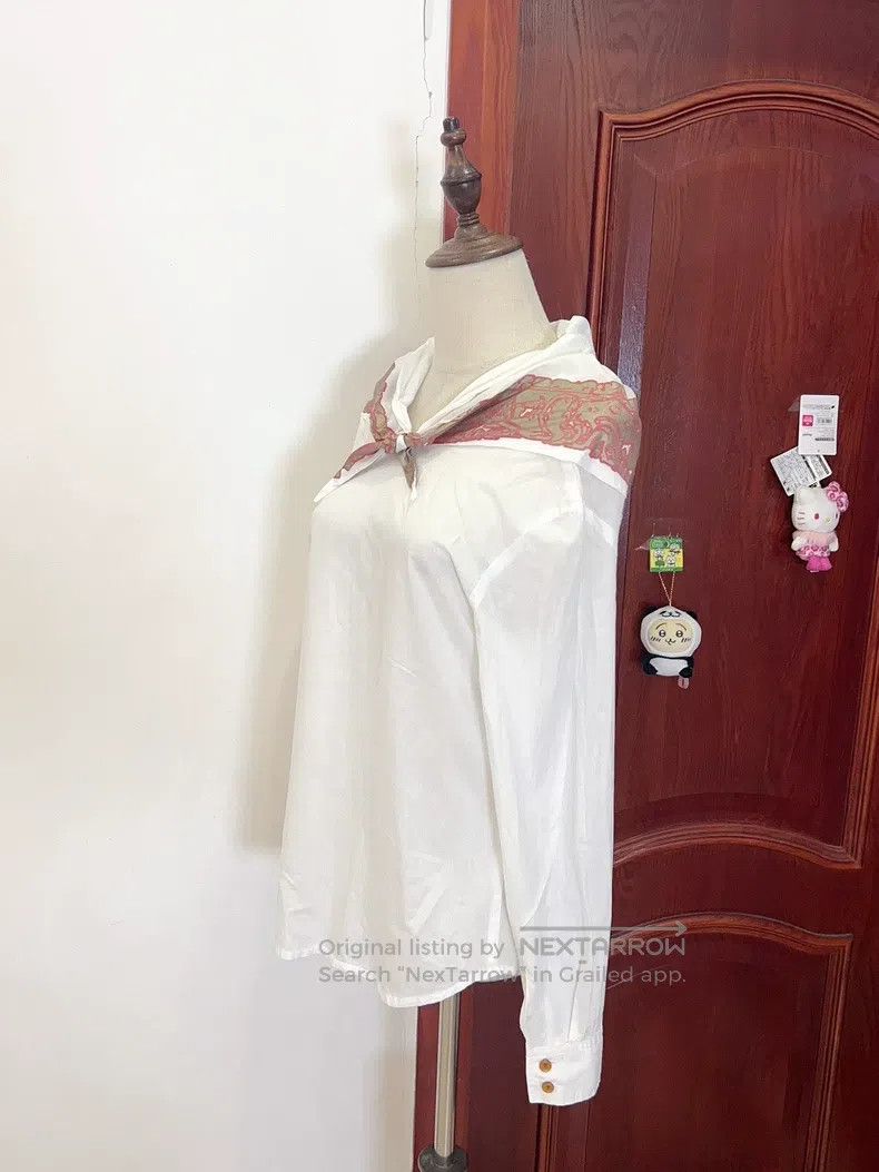 Vivienne Westwood Vivienne Westwood Vintage White Lightweight Long Sleeve Sh Size S / US 4 / IT 40 - 3 Thumbnail