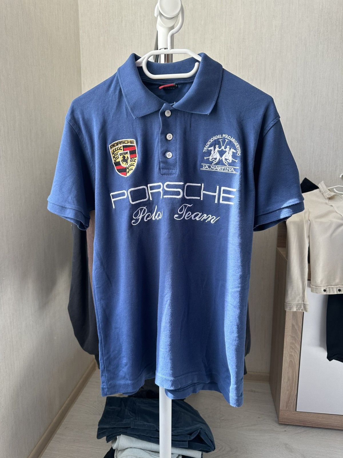 La martina Porsche polo t-shirt mens size M