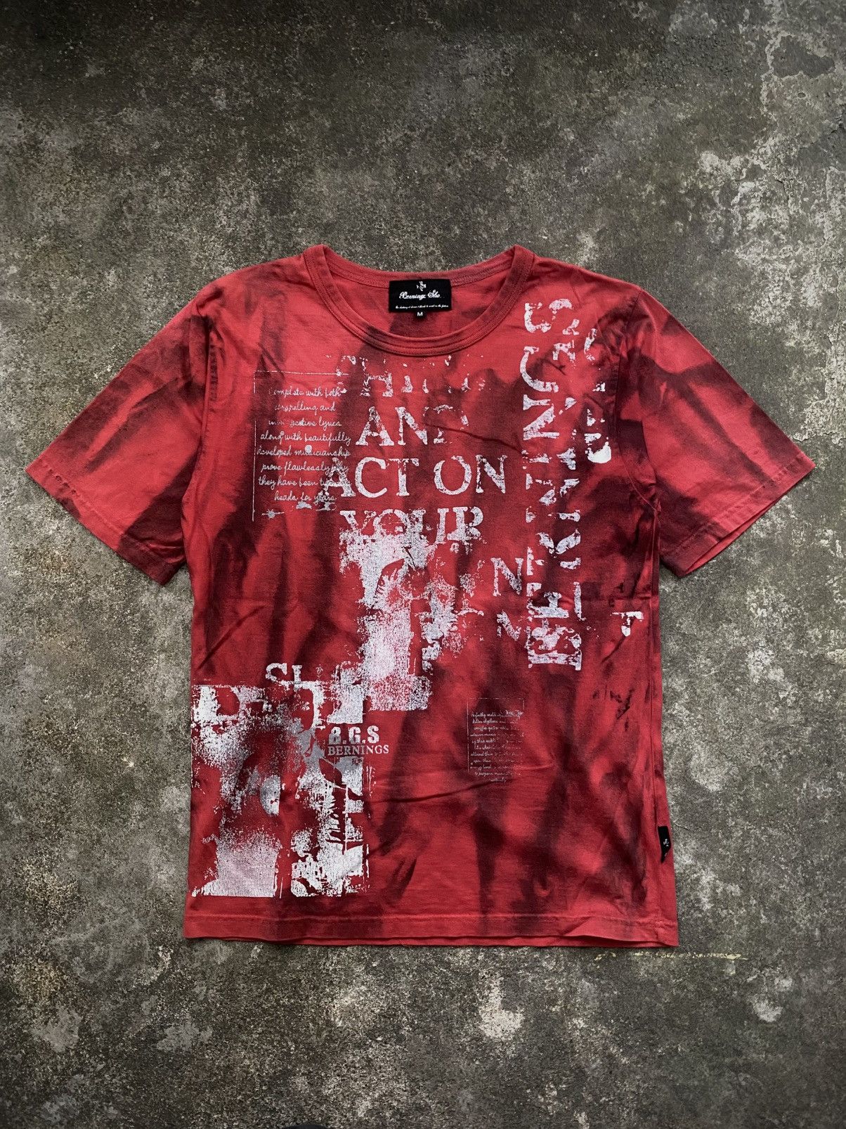 If Six Was Nine × Japanese Brand × Le Grande Bleu (L.G.B.) BERNINGS SHO POEM SMOKE TSHIRT Size US M / EU 48-50 / 2 - 1 Thumbnail