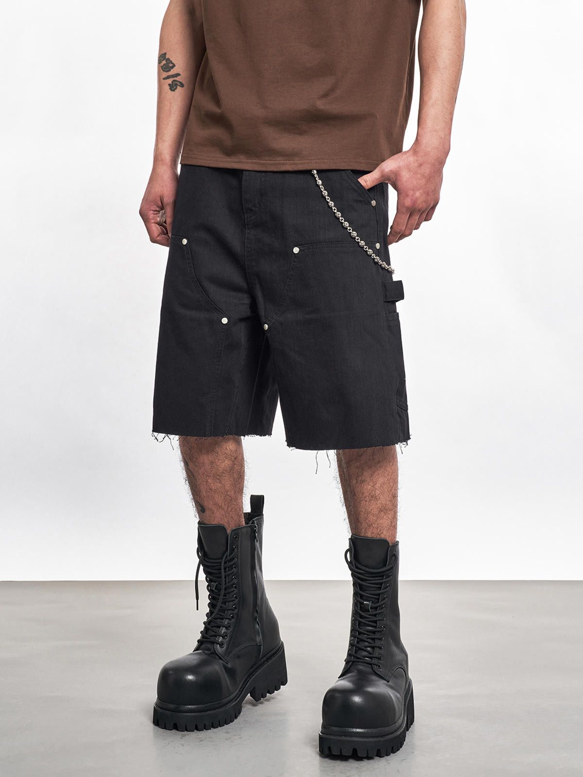 Carpenter Black Cargo Shorts