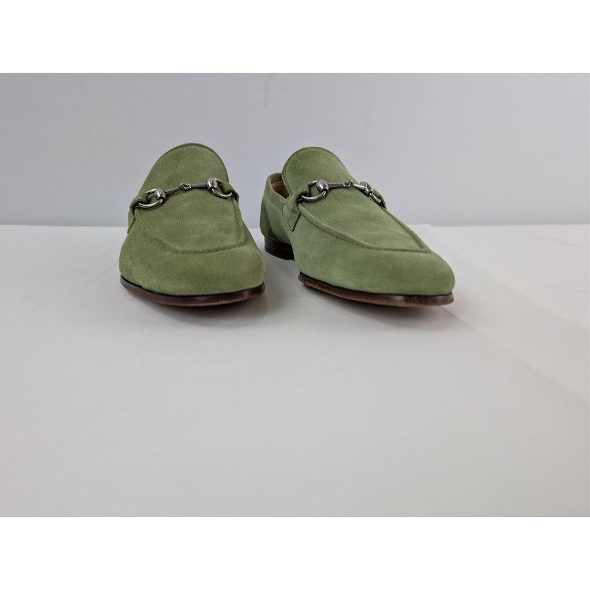 Gucci o1rshd1 Leather Jordaan Horsebit Loafer Boots in Green Size US 9 / EU 42 - 5 Thumbnail