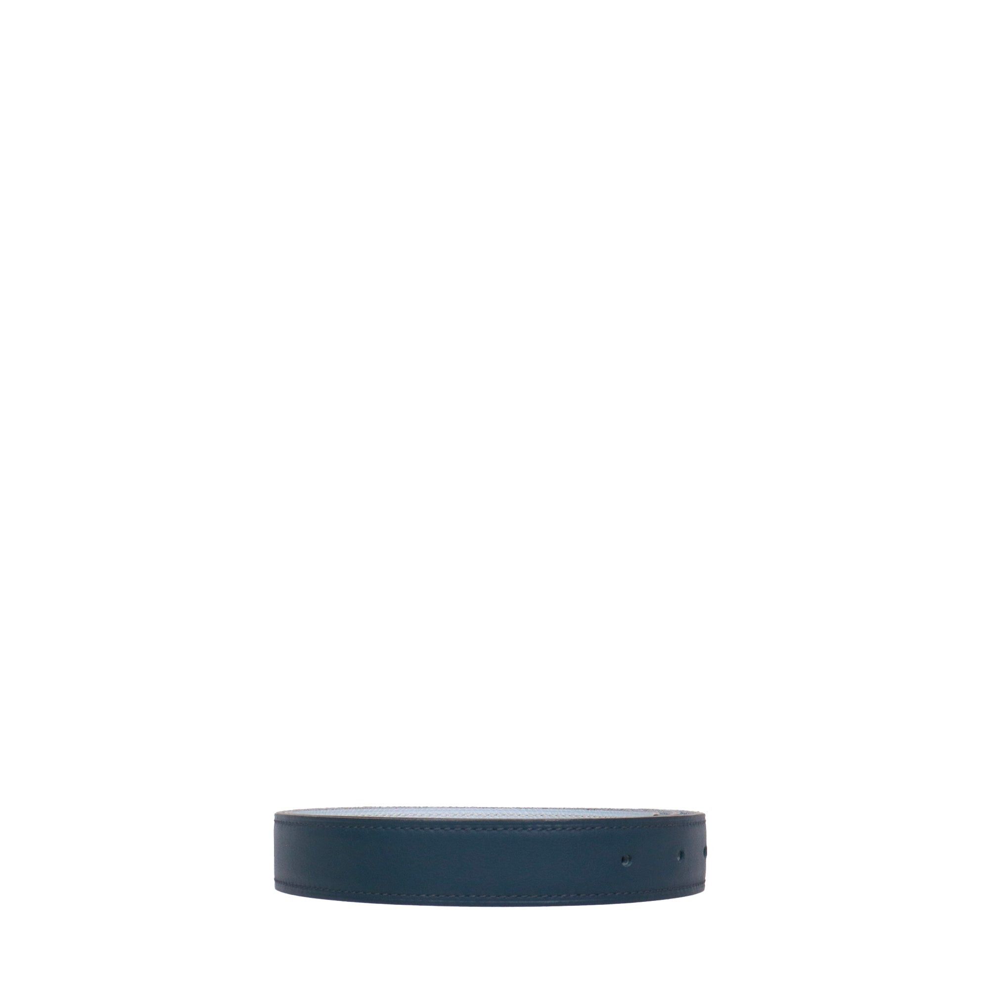 Hermes HERMÈS - Hermès reversible H belt in blue leather (T75) Size ONE SIZE - 1 Thumbnail