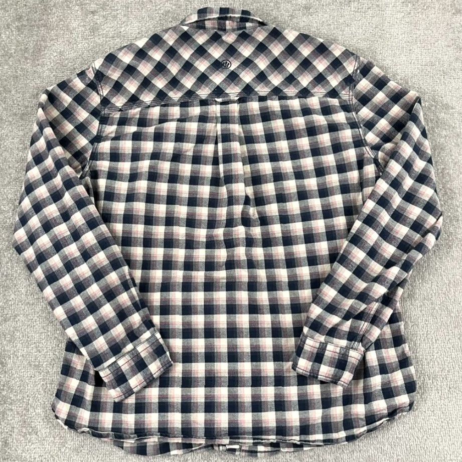 FatFace Fat Face Shirt Mens XL Regular Blue White Plaid Button Up Flannel Size US XL / EU 56 / 4 - 7 Thumbnail