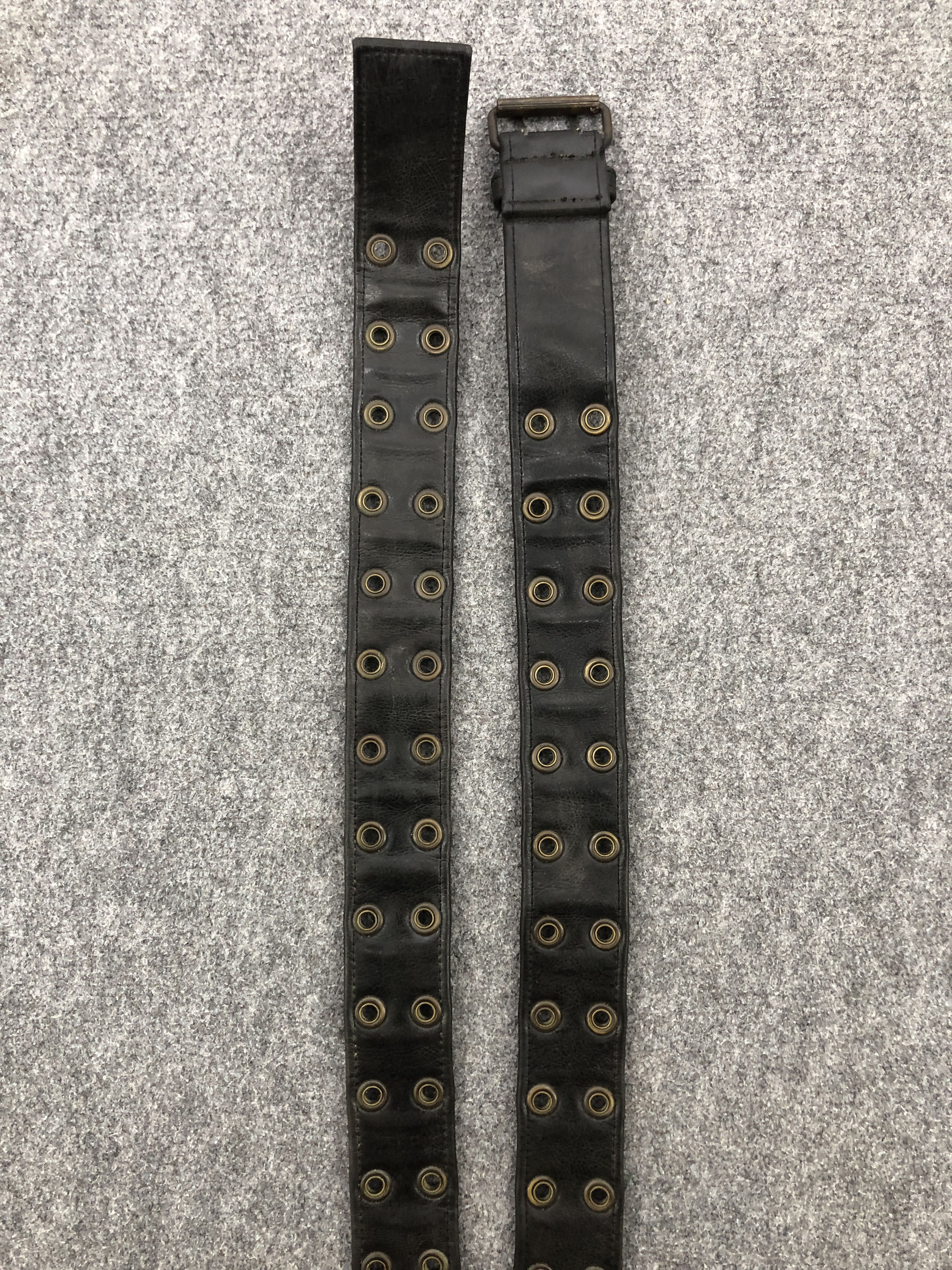 If Six Was Nine × Vintage Vintage Rivet Spike Studded Punk Style Leather Belt B0041 Size ONE SIZE - 6 Thumbnail