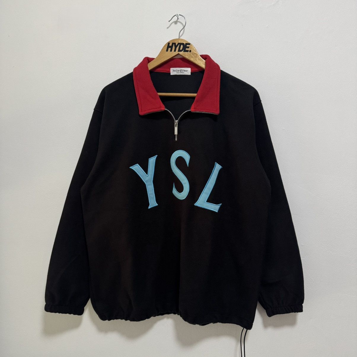 Yves Saint Laurent RARE💥 YSL SWEATSHIRT YVES SAINT LAURENT HALFZIP SWEATSHIRT Size US L / EU 52-54 / 3 - 1 Thumbnail