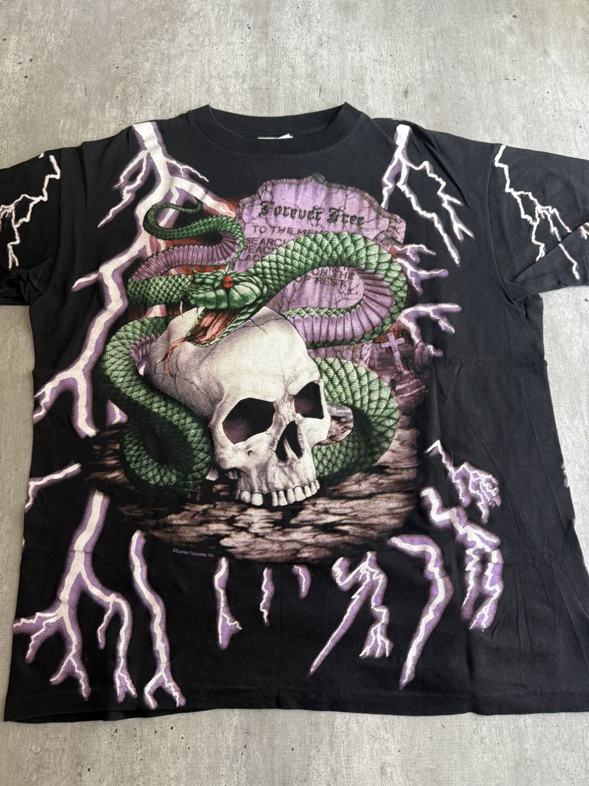 Band Tees × Vintage Vintage American thunder tee shirt Size US M / EU 48-50 / 2 - 1 Thumbnail