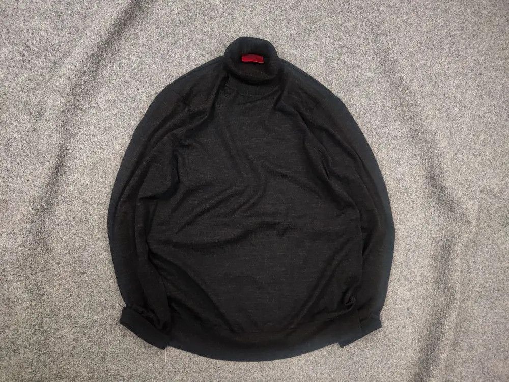 Hugo Boss Hugo Boss light wool Sweater high turtleneck collar Gray Size US M / EU 48-50 / 2 - 1 Thumbnail