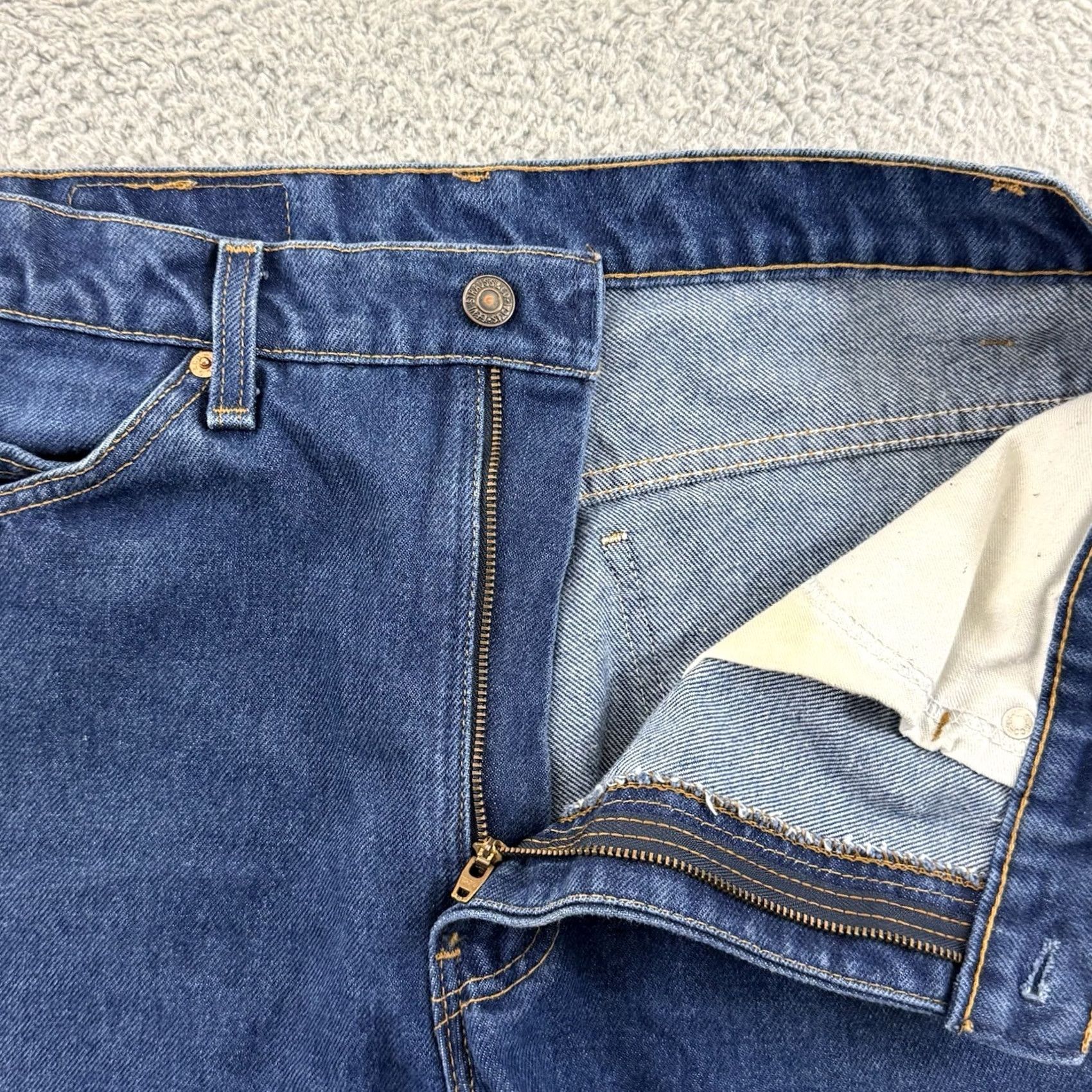 Levi's VINTAGE Levi's Jeans 34x31 Blue 20508 5-Pocket Zip Denim Straight Men’s Retro 80s Preppy United States Men Size US 34 / EU 50 - 4 Thumbnail