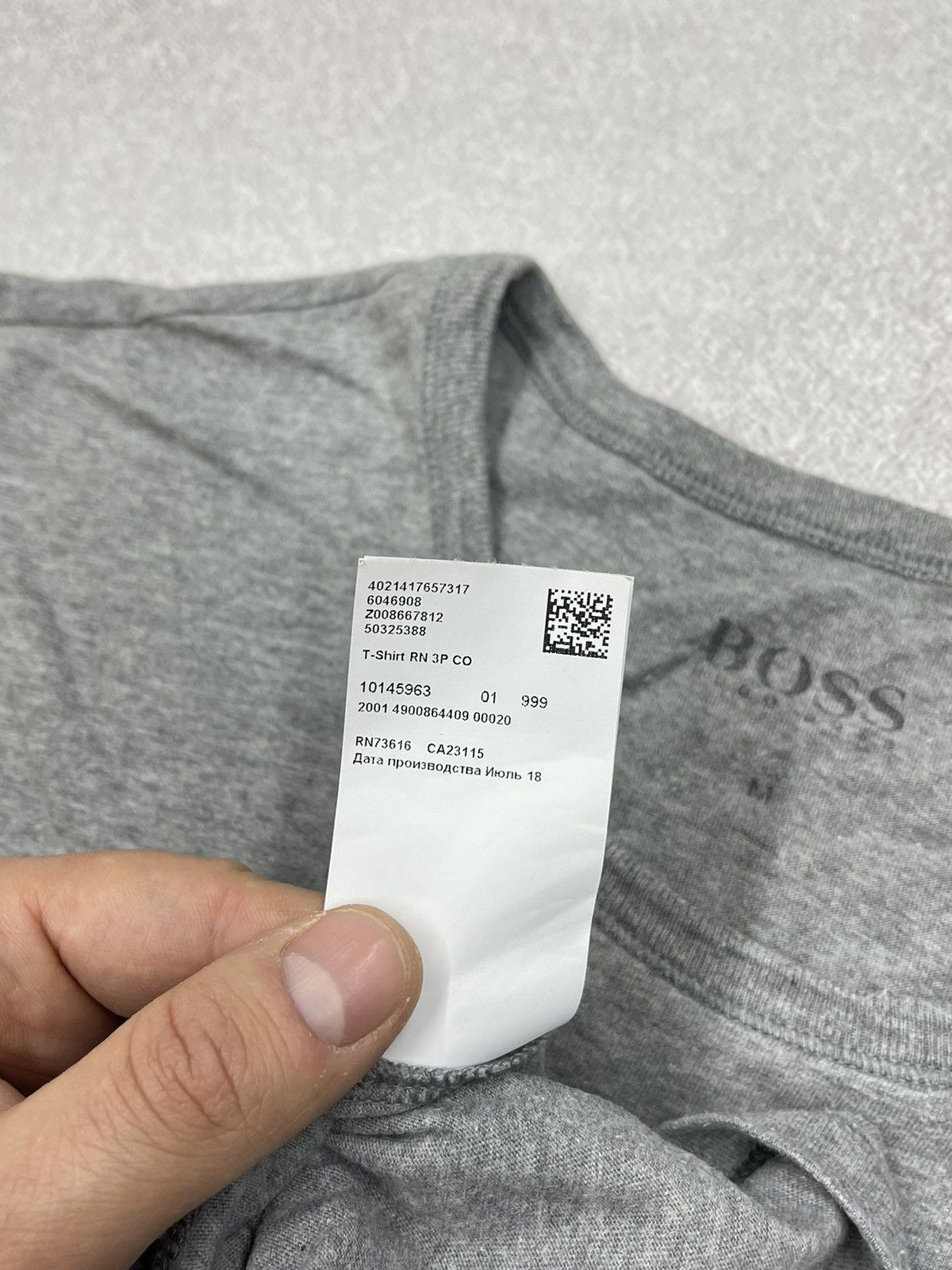 Hugo × Hugo Boss Mens Two T Shirt Hugo Boss Grey Small Logo Size M Size US M / EU 48-50 / 2 - 8 Thumbnail