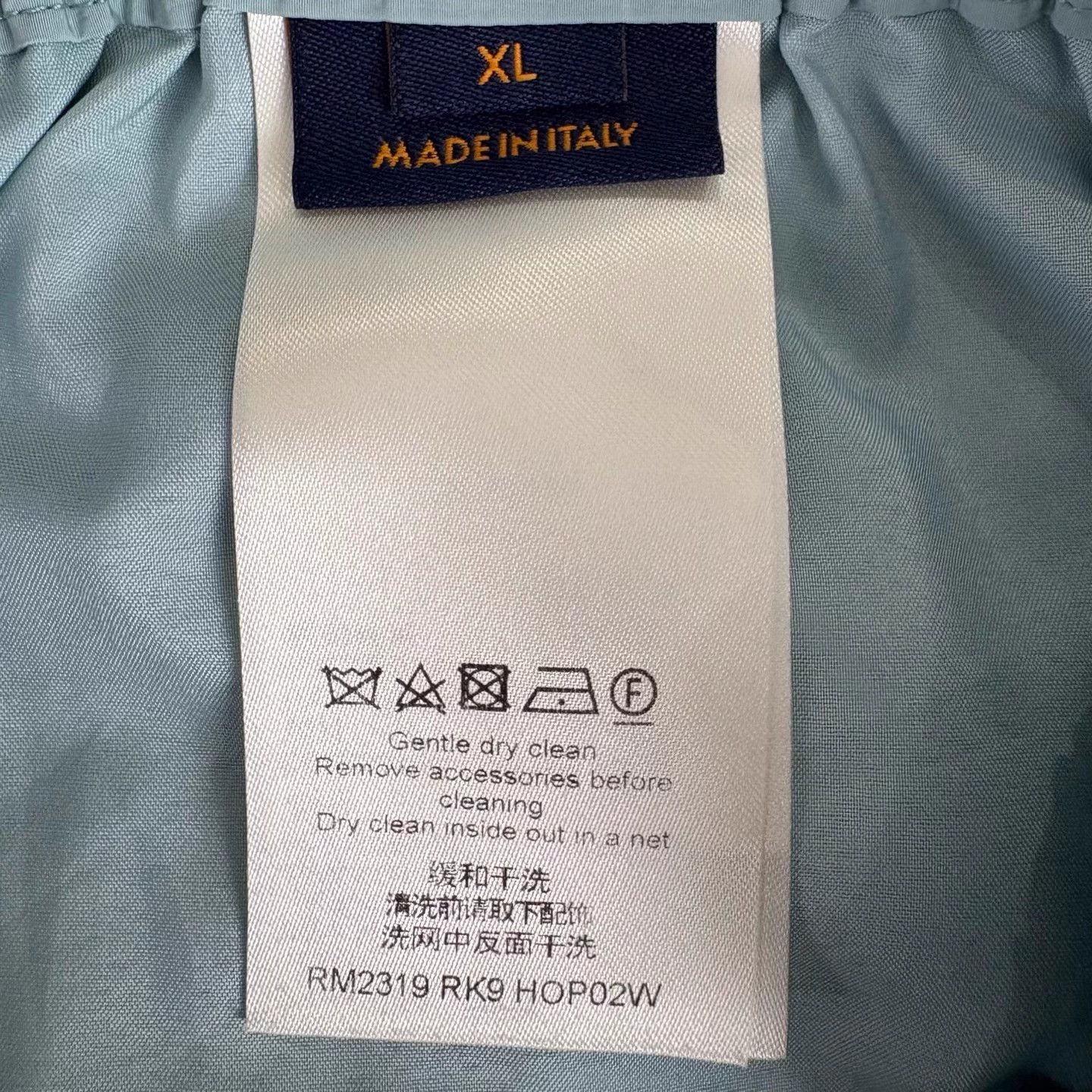 Louis Vuitton LV flocked patchwork dove light blue pants Size US 36 / EU 52 - 4 Thumbnail