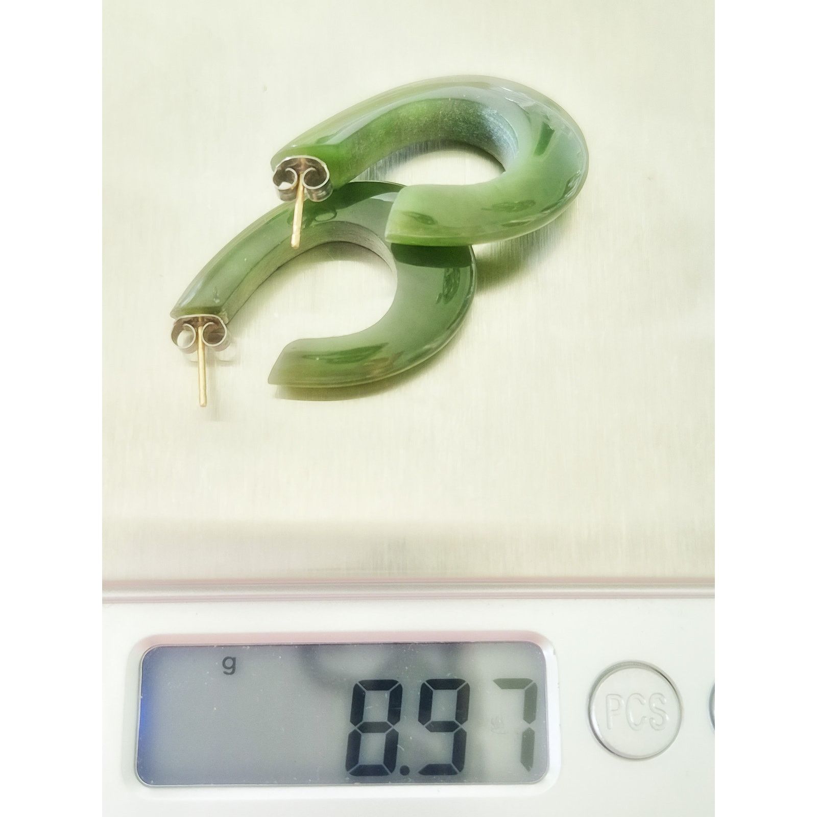 Other Vintage Jade J Hoop Earrings Size ONE SIZE - 6 Thumbnail
