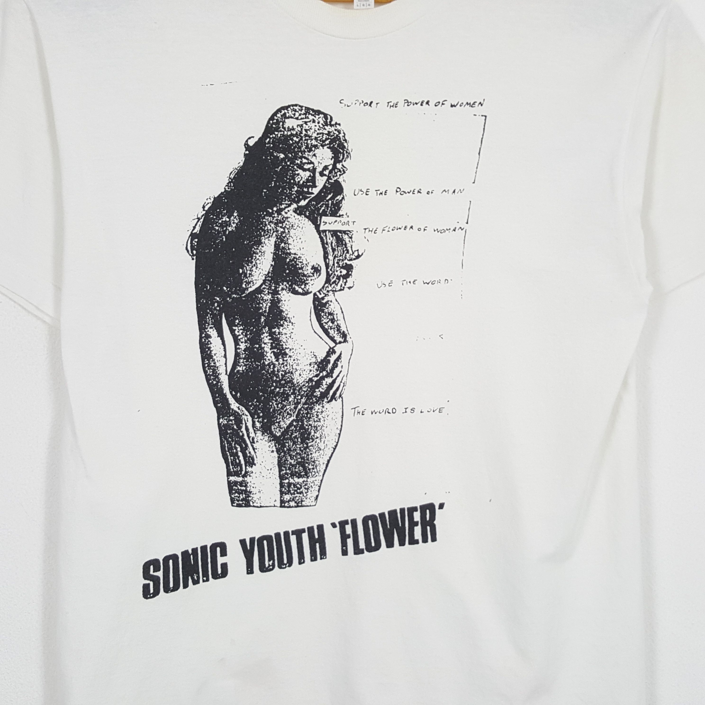 Band Tees × Vintage Vintage SONIC YOUTH American Rock Band T-Shirts Size US L / EU 52-54 / 3 - 2 Thumbnail