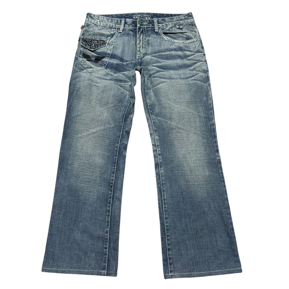 Robins Jeans Robins Jeans Embroidery Denim Flare Jeans Size US 33 - 2 Thumbnail