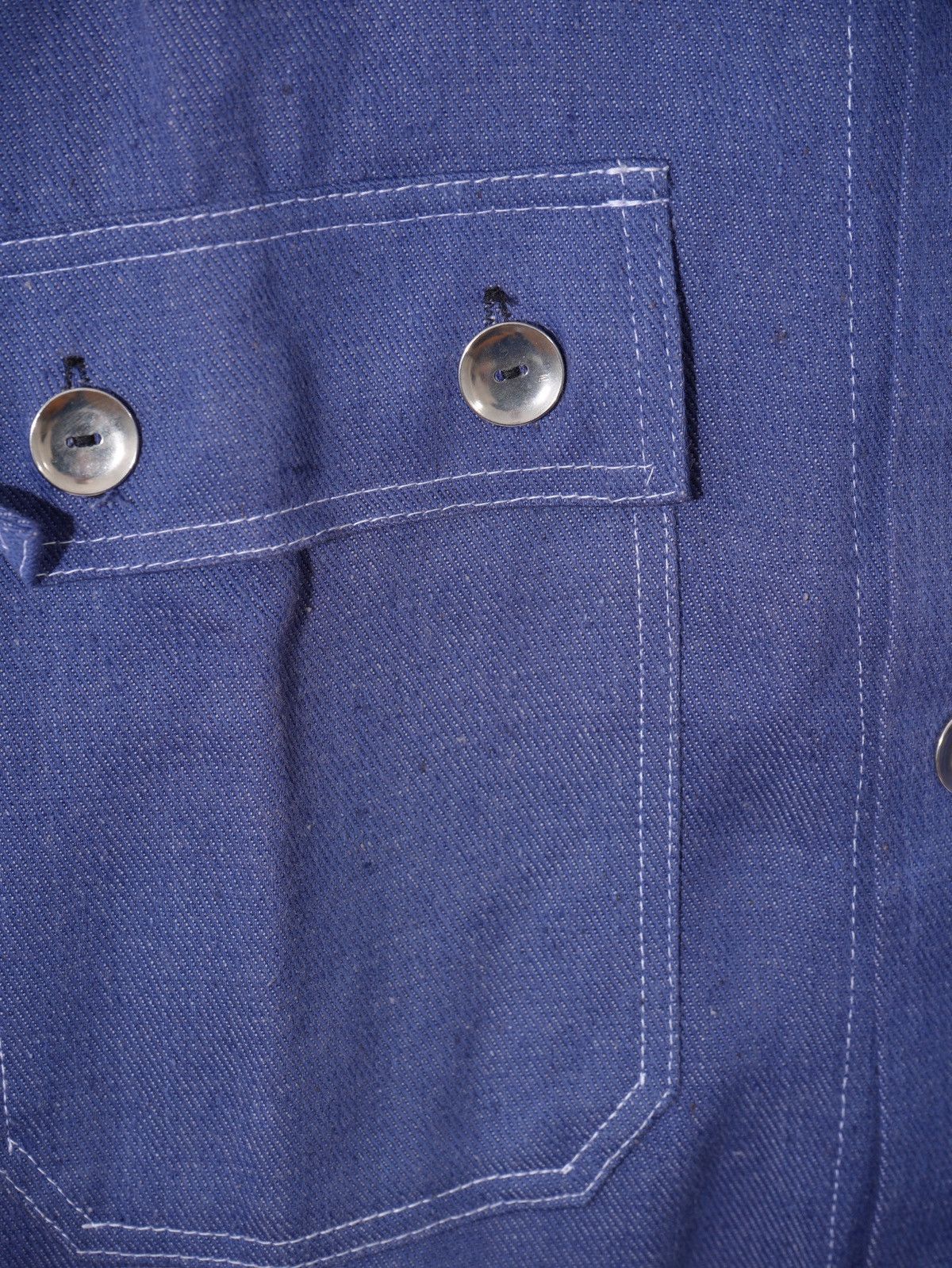 Vintage Vintage Blue German Chore Jacket SANFOR Cotton Workwear Size US L / EU 52-54 / 3 - 2 Thumbnail