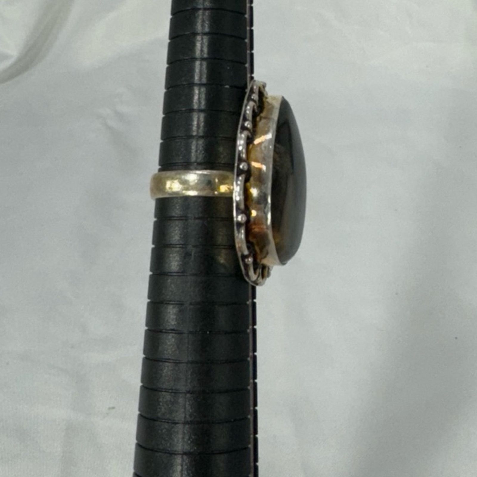 NBDN Nobrandedon VTG style Sterling Silver Tigers Eye ring Size ONE SIZE - 6 Thumbnail