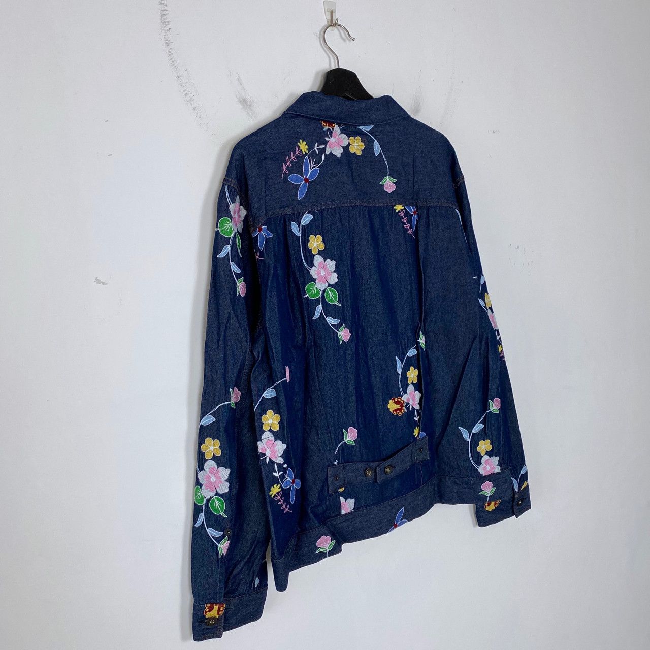 Engineered Garments INDIGO DENIM FLORAL EMBROIDERY TRUCKER JACKET Size US L / EU 52-54 / 3 - 4 Thumbnail