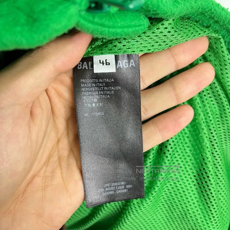 Balenciaga Balenciaga Small Label Green Fleece Zip Jacket Size US S / EU 44-46 / 1 - 5 Thumbnail
