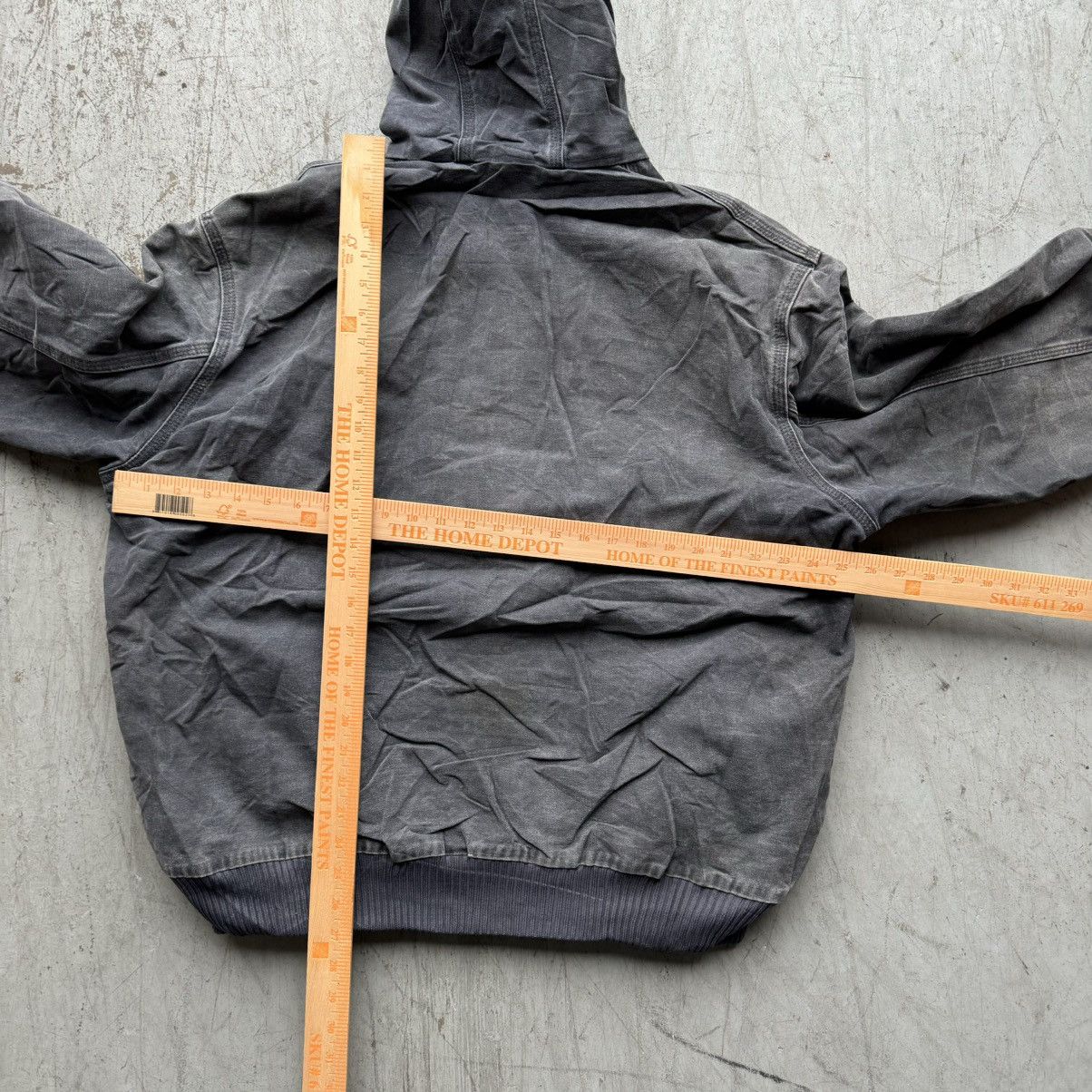 Carhartt × Vintage Carhartt 90’s Vintage J130 Jacket Navy Faded Hooded Size US XL / EU 56 / 4 - 5 Thumbnail
