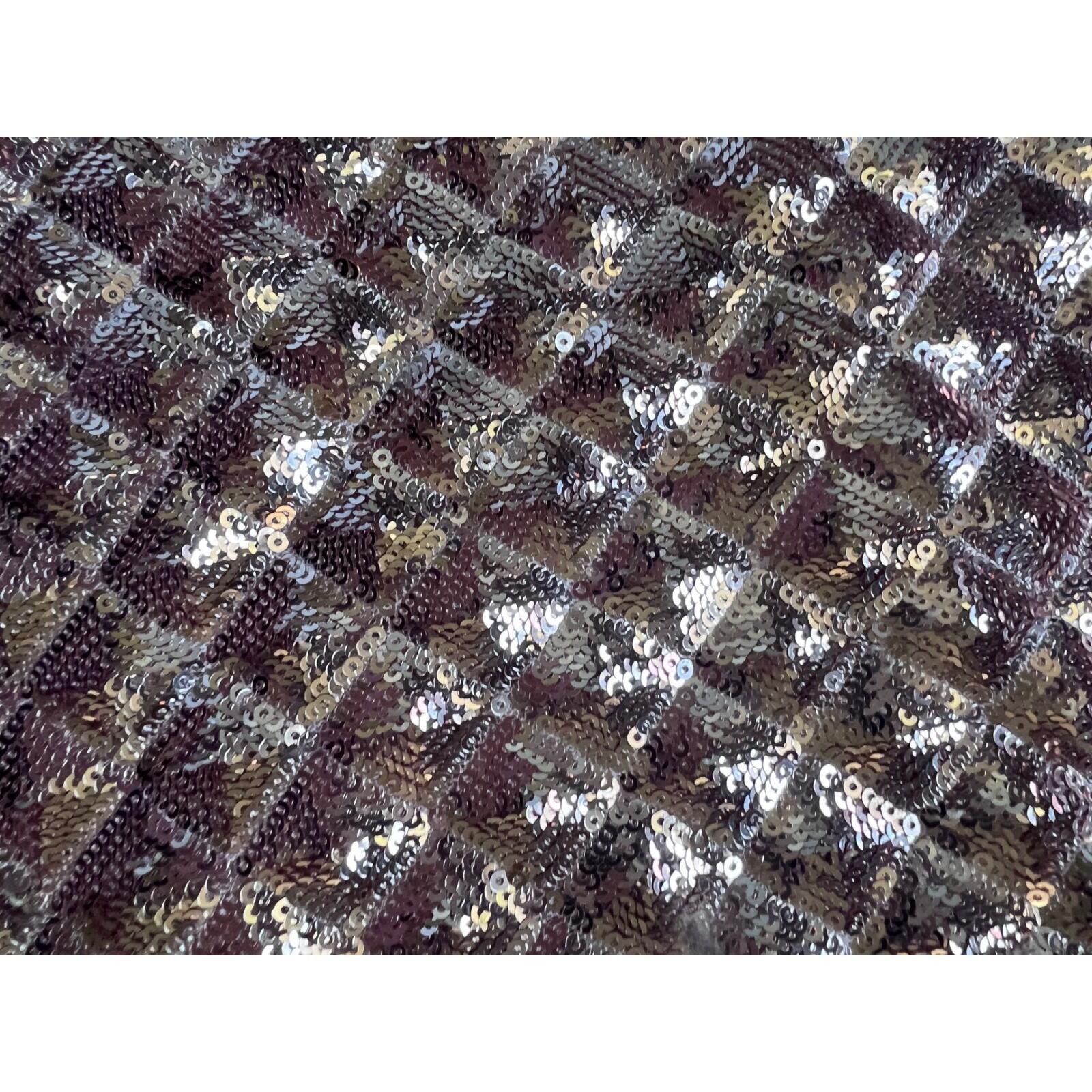 Other She + Sky Rose Gold Sequin Diamond Mini Geometric L Large Size 36" / US 14 / IT 50 - 7 Thumbnail