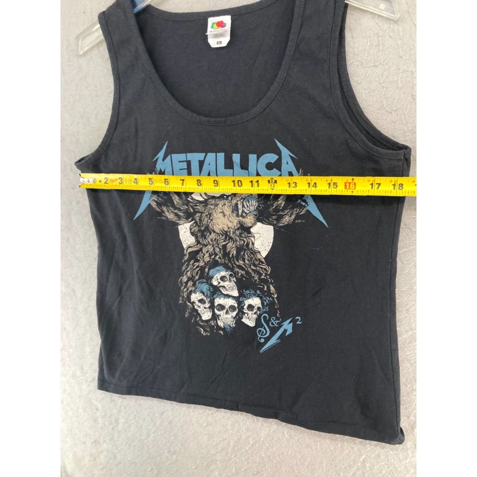 Fruit Of The Loom Metallica Rock Music Tank Top Black Graphic Print XL Womens Size XL / US 12-14 / IT 48-50 - 2 Thumbnail