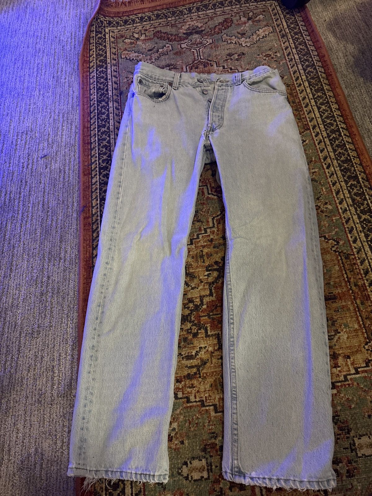 Levi's LEVIS 501 33x30 Light Blue Wash Size US 33 - 3 Thumbnail