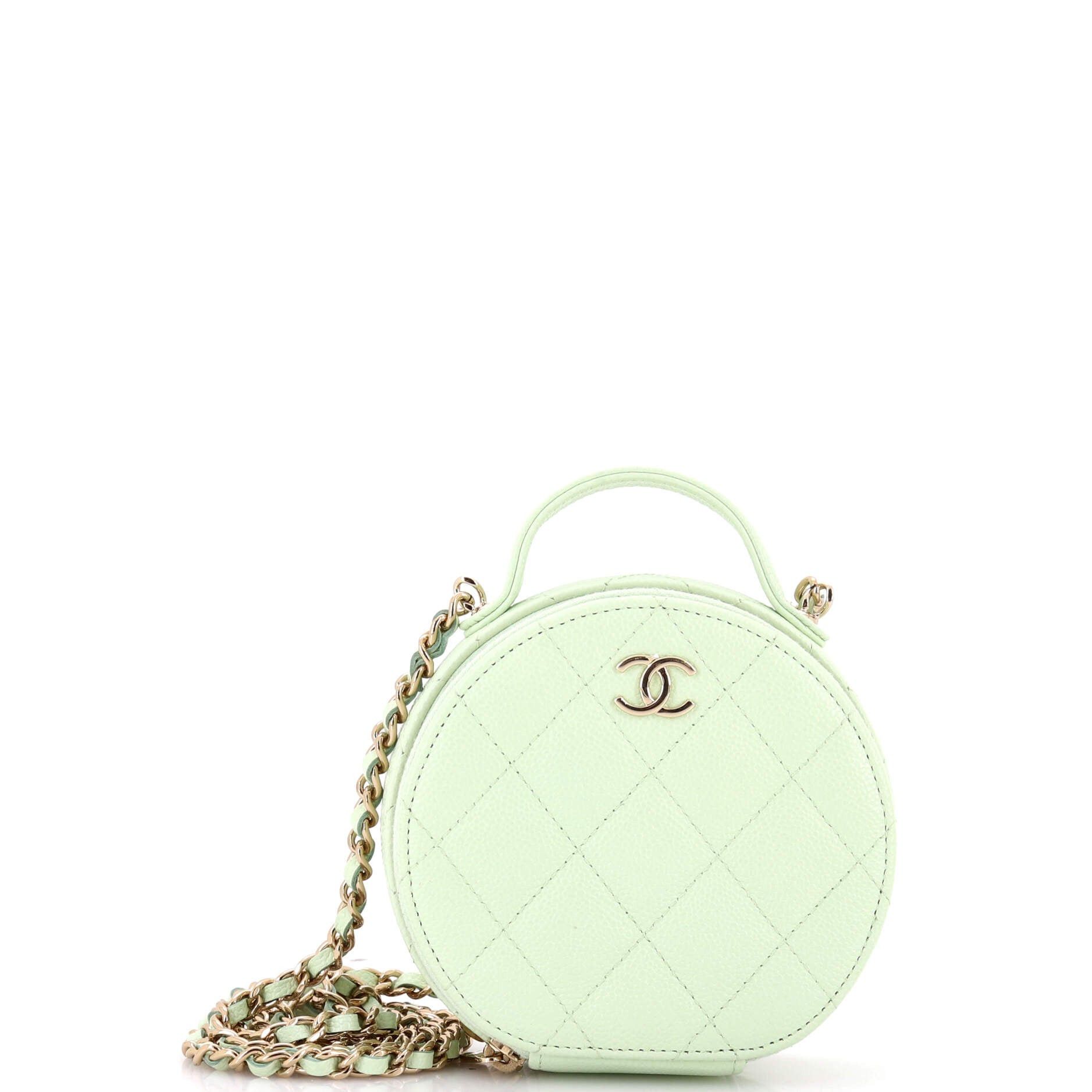Chanel Handle with Care Round Vanity Case with Chain Size ONE SIZE - 1 Thumbnail