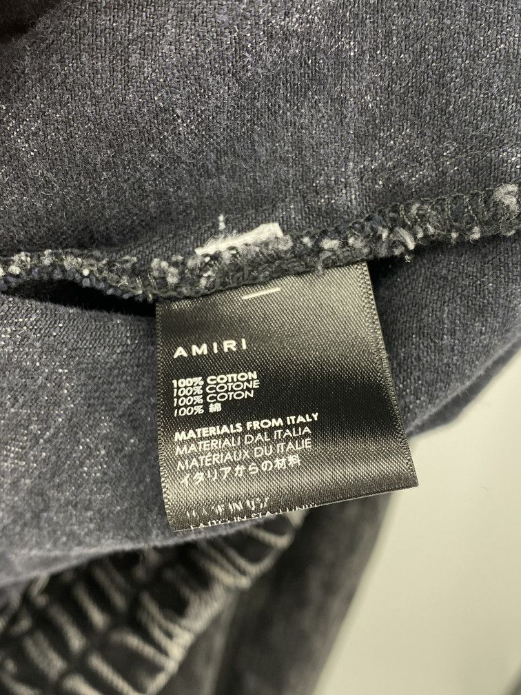 Amiri Acid Wash Black Denim Jacket Size US S / EU 44-46 / 1 - 4 Thumbnail