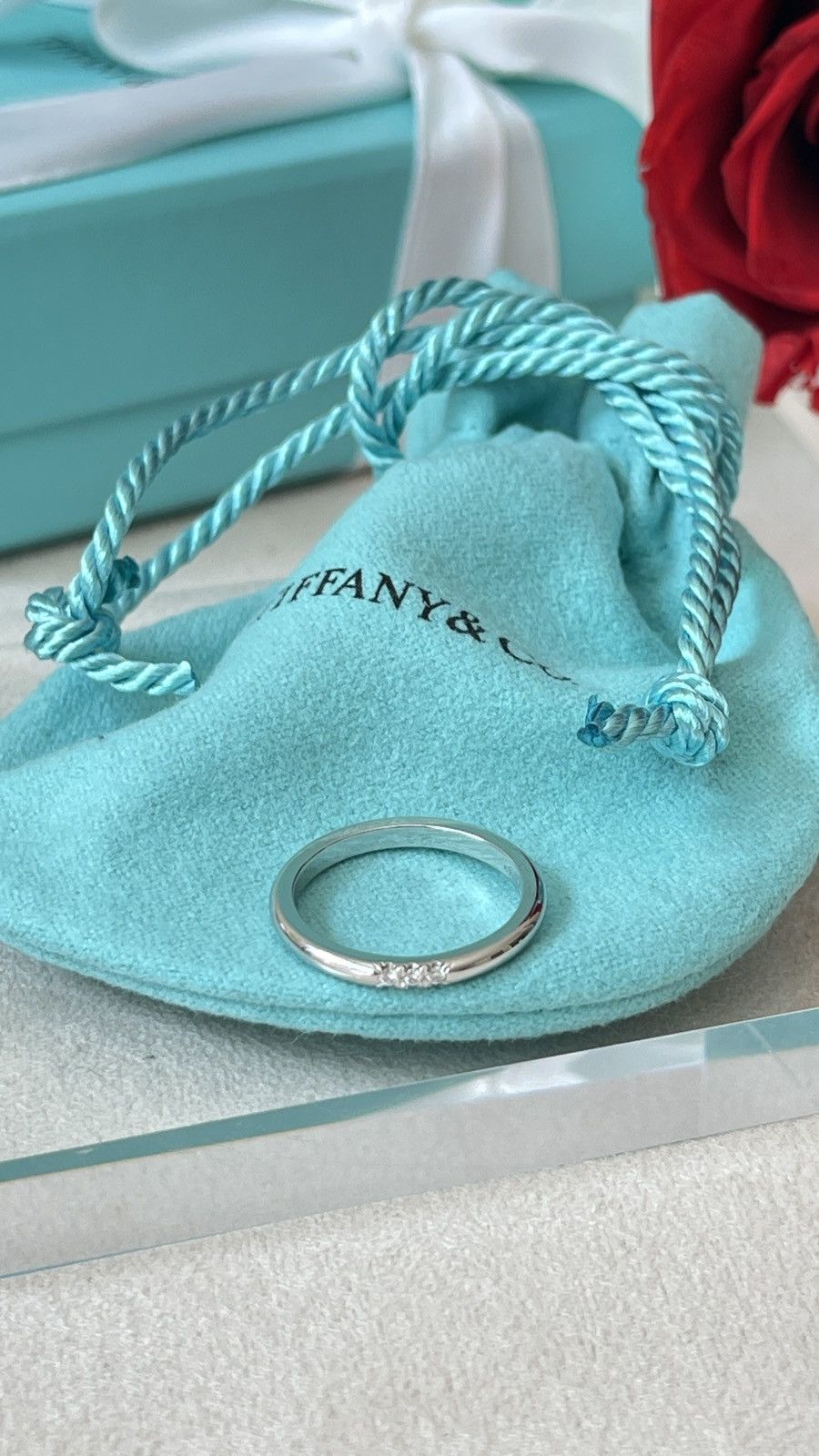 Tiffany & Co. TIFFANY & CO. FOREVER WEDDING BAND RING IN PLATINUM 5 $1850 Size ONE SIZE - 16 Thumbnail