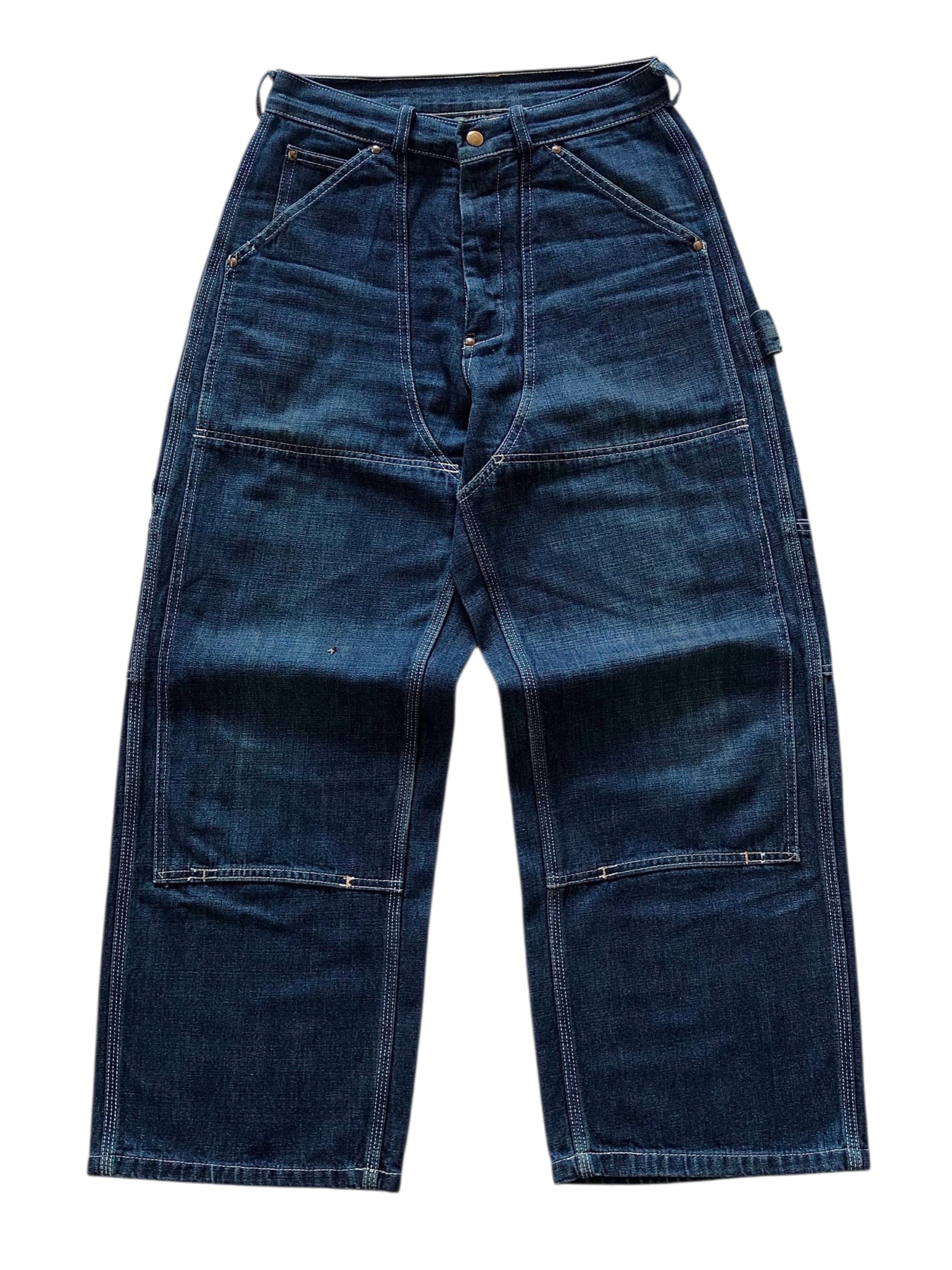 Big John Big john vintage 1990's denim double knee japan Size US 30 / EU 46 - 2 Thumbnail
