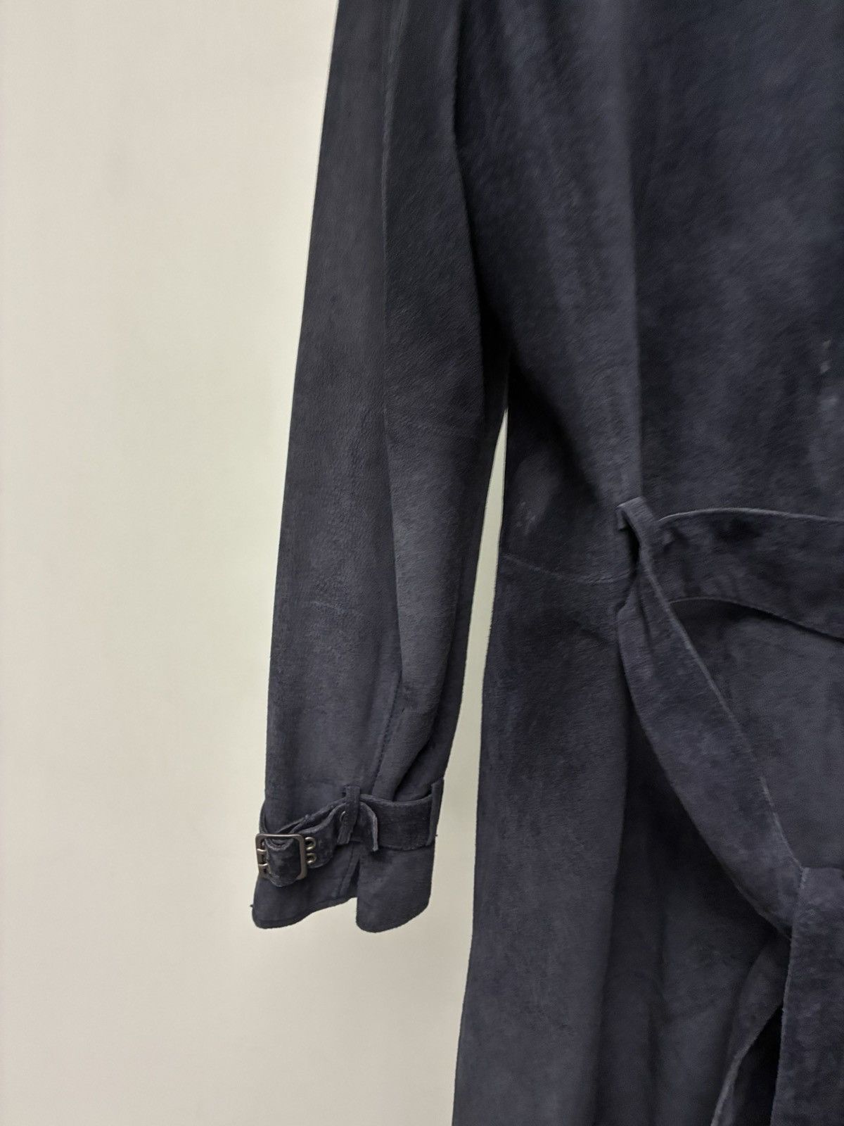 John Varvatos Suede Trench Coat With Belt size Large Size US L / EU 52-54 / 3 - 9 Thumbnail