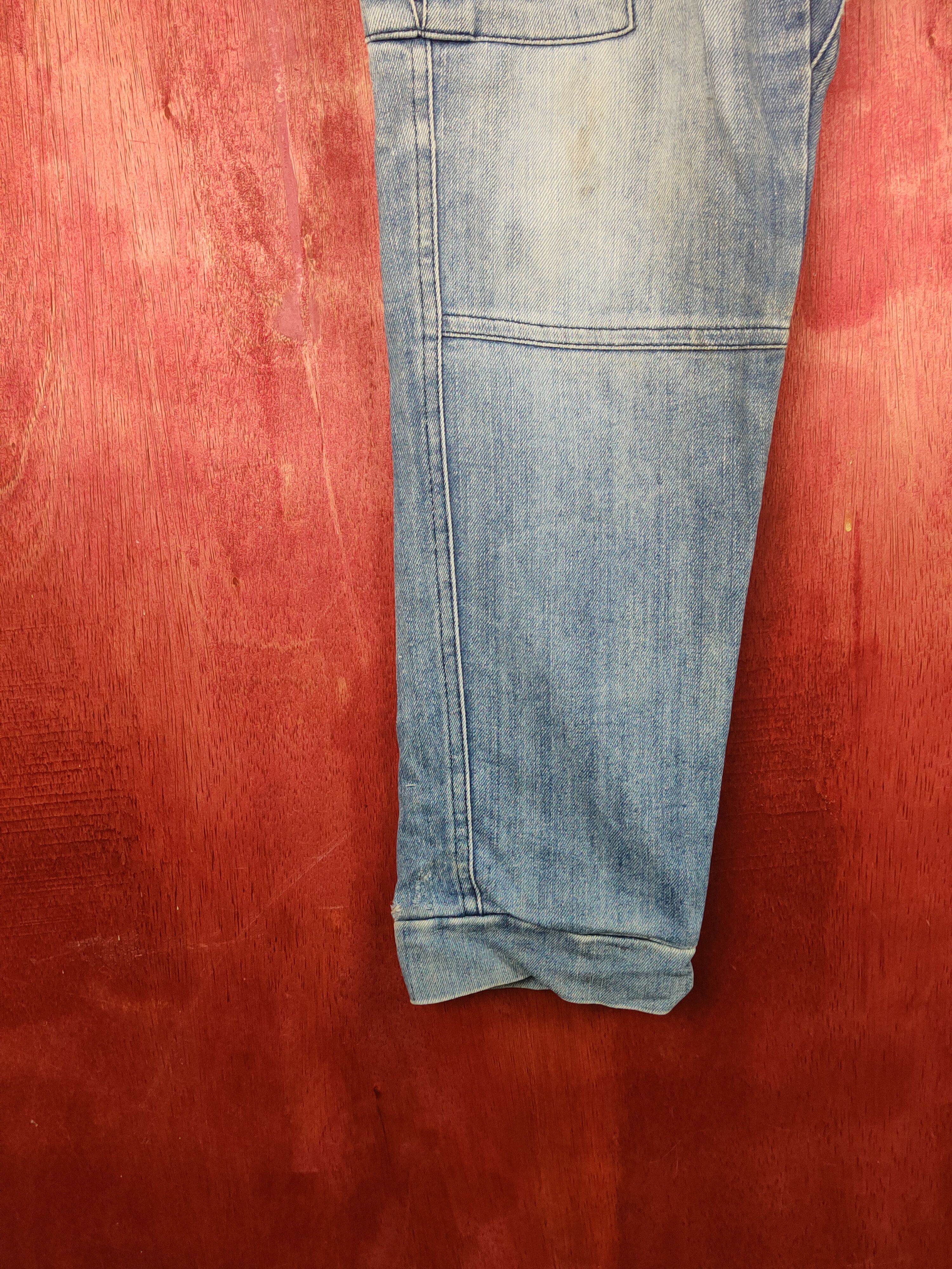 Japanese Brand Oilcake Blue Distressed Multipocket Jogger Jeans #S1879 Size US 30 / EU 46 - 4 Thumbnail