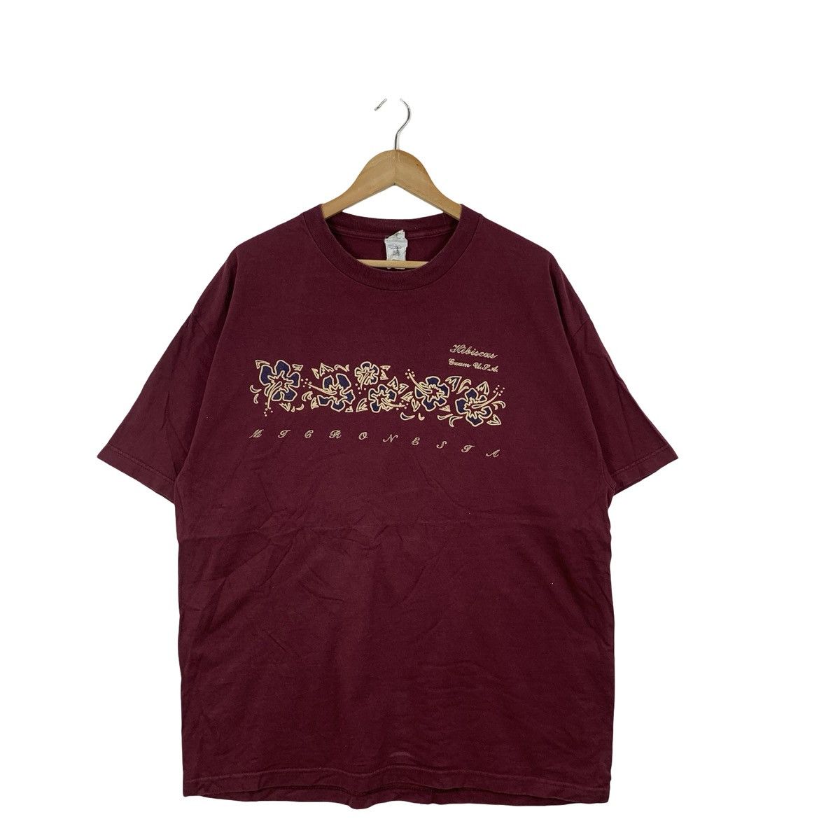 Vintage Vintage Y2K HIBISCUS HAWAII Queen Of The East Tee Shirt Size XL / US 12-14 / IT 48-50 - 4 Thumbnail