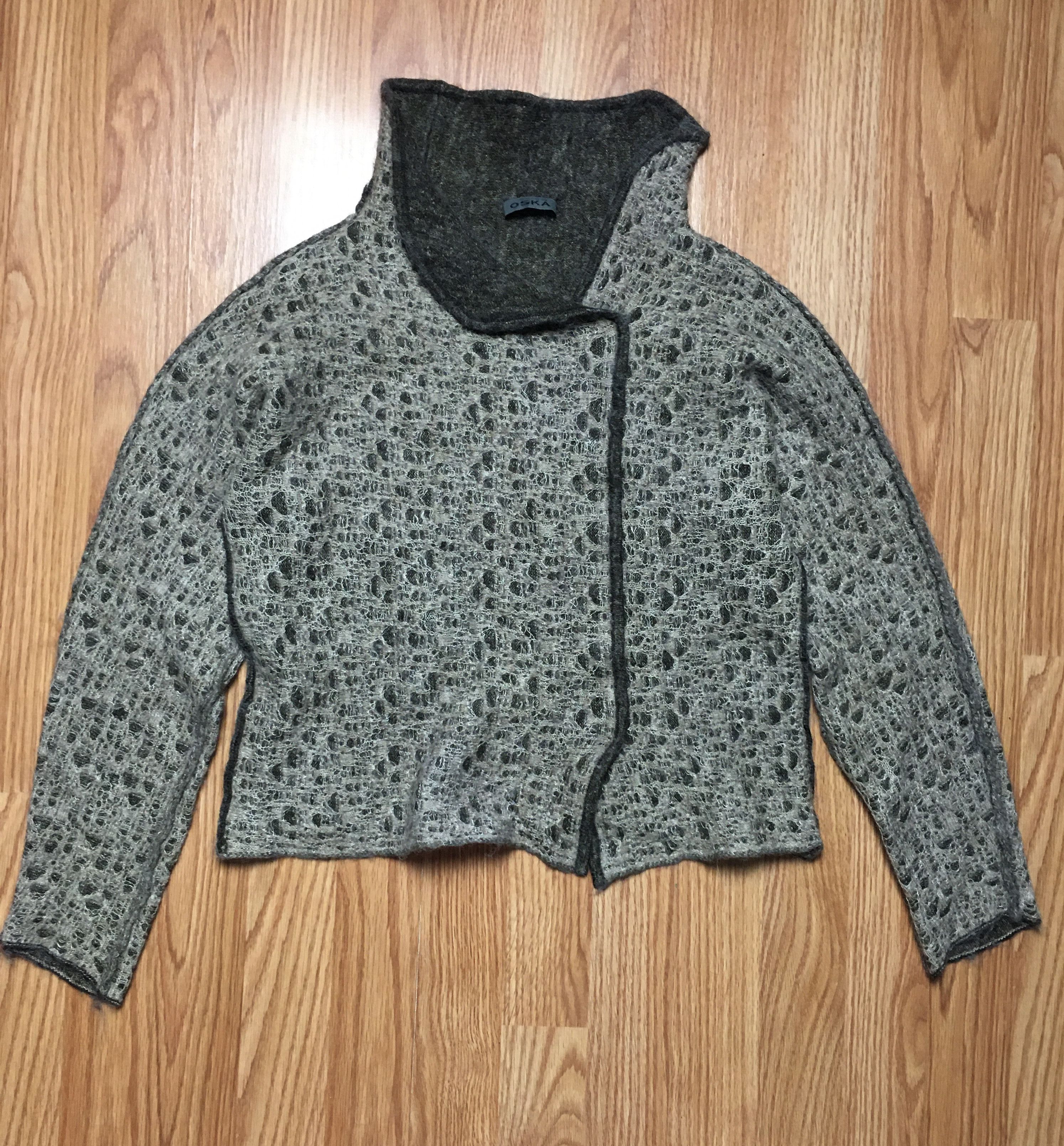 Designer × OSKA OSKA Wool Blend Angora Womens Knit Sweater Size S / US 4 / IT 40 - 6 Thumbnail