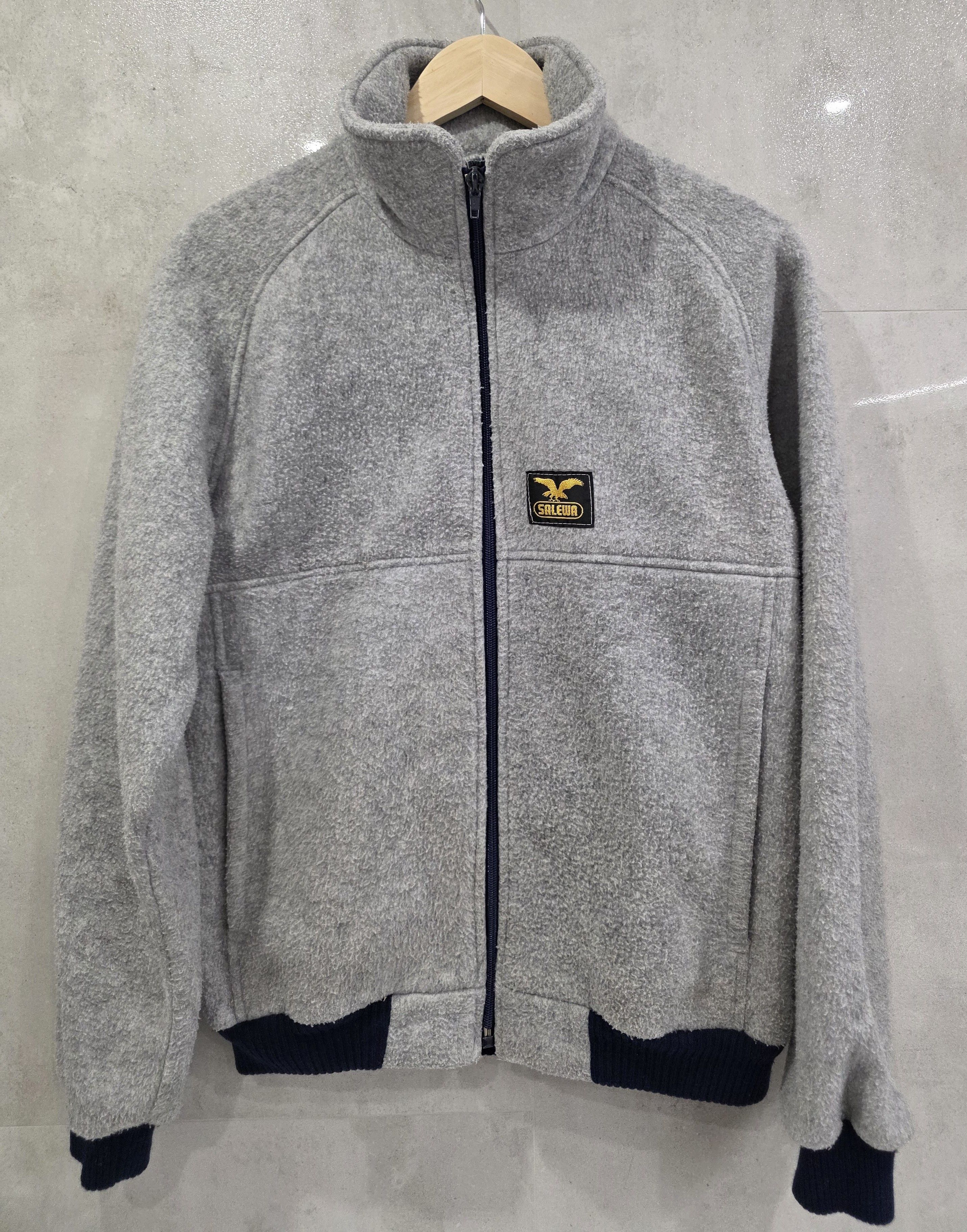 SALEWA Vintage Salewa Fleece Jacket(80s-90s) – Grey – Size S Size US S / EU 44-46 / 1 - 2 Thumbnail