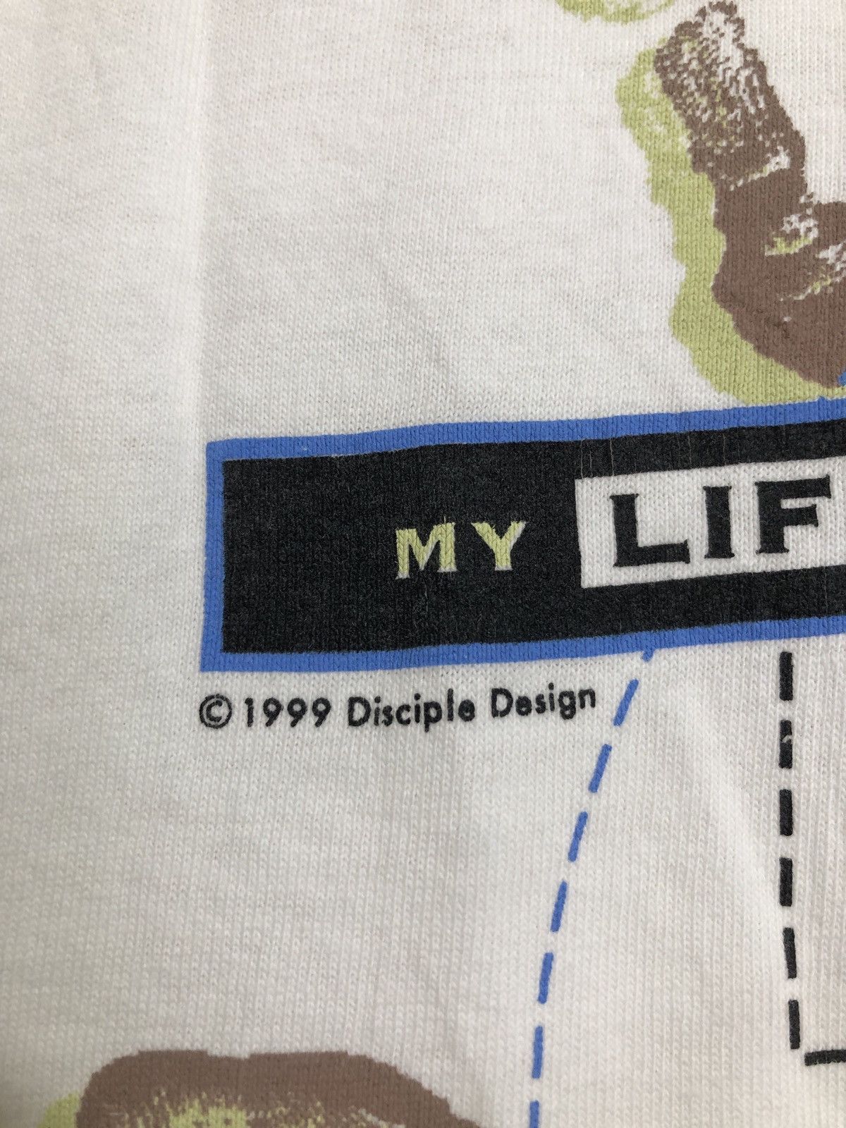 Vintage Vintage Romans 5:8 T-Shirt Size US L / EU 52-54 / 3 - 3 Thumbnail