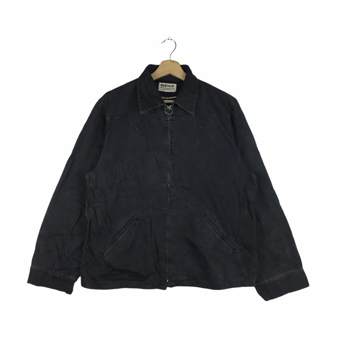 Designer × Japanese Brand Vtg BARTACK JAPAN DESIGNER Denim Jeans Jacket Parka Trench Size US M / EU 48-50 / 2 - 1 Thumbnail