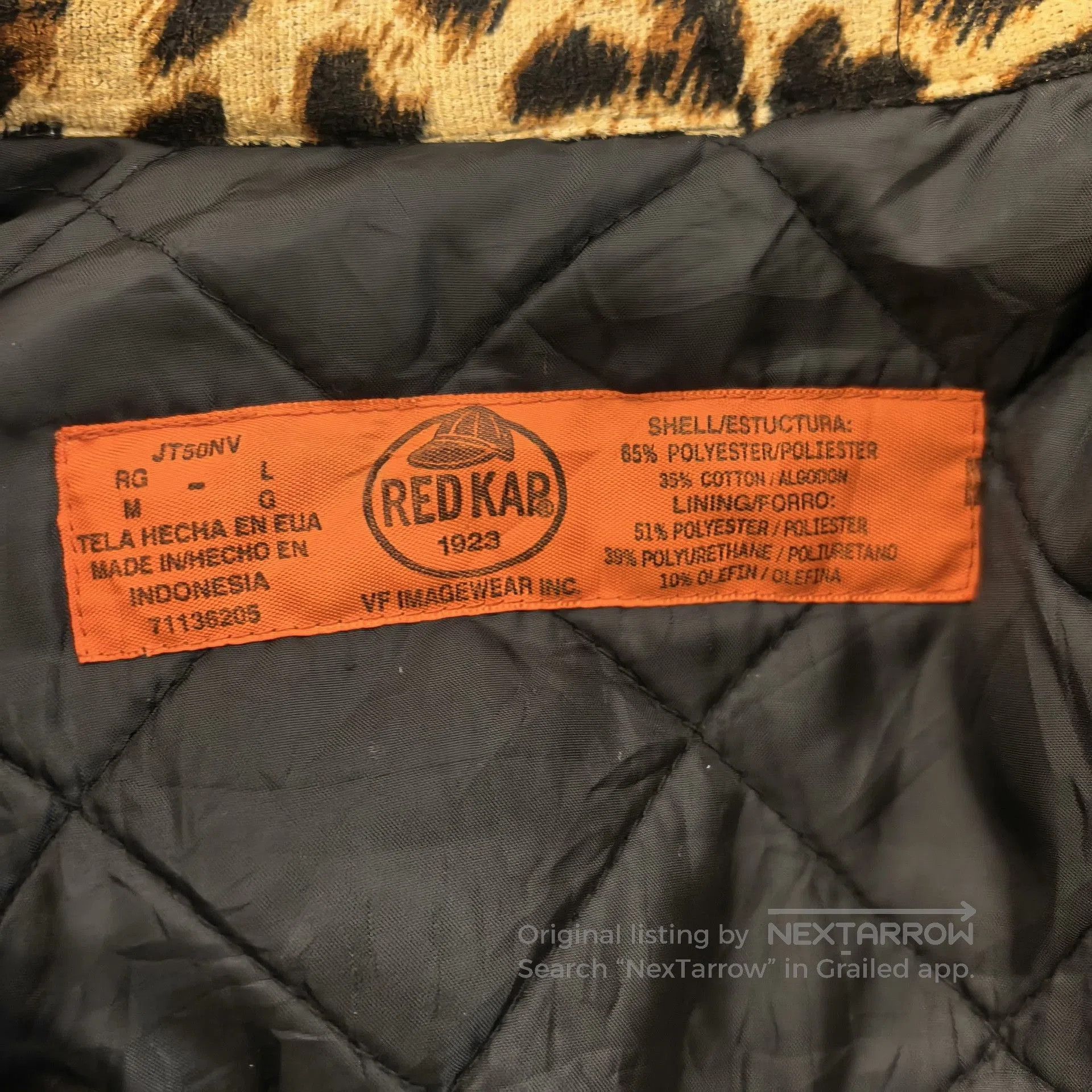 Red Kap 90s REDKAP Leopard Workwear Jacket. Size US L / EU 52-54 / 3 - 6 Thumbnail