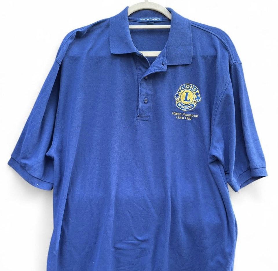 Port Authority Vintage Lions Club International Polo Shirt Blue XL Size US XL / EU 56 / 4 - 1 Thumbnail