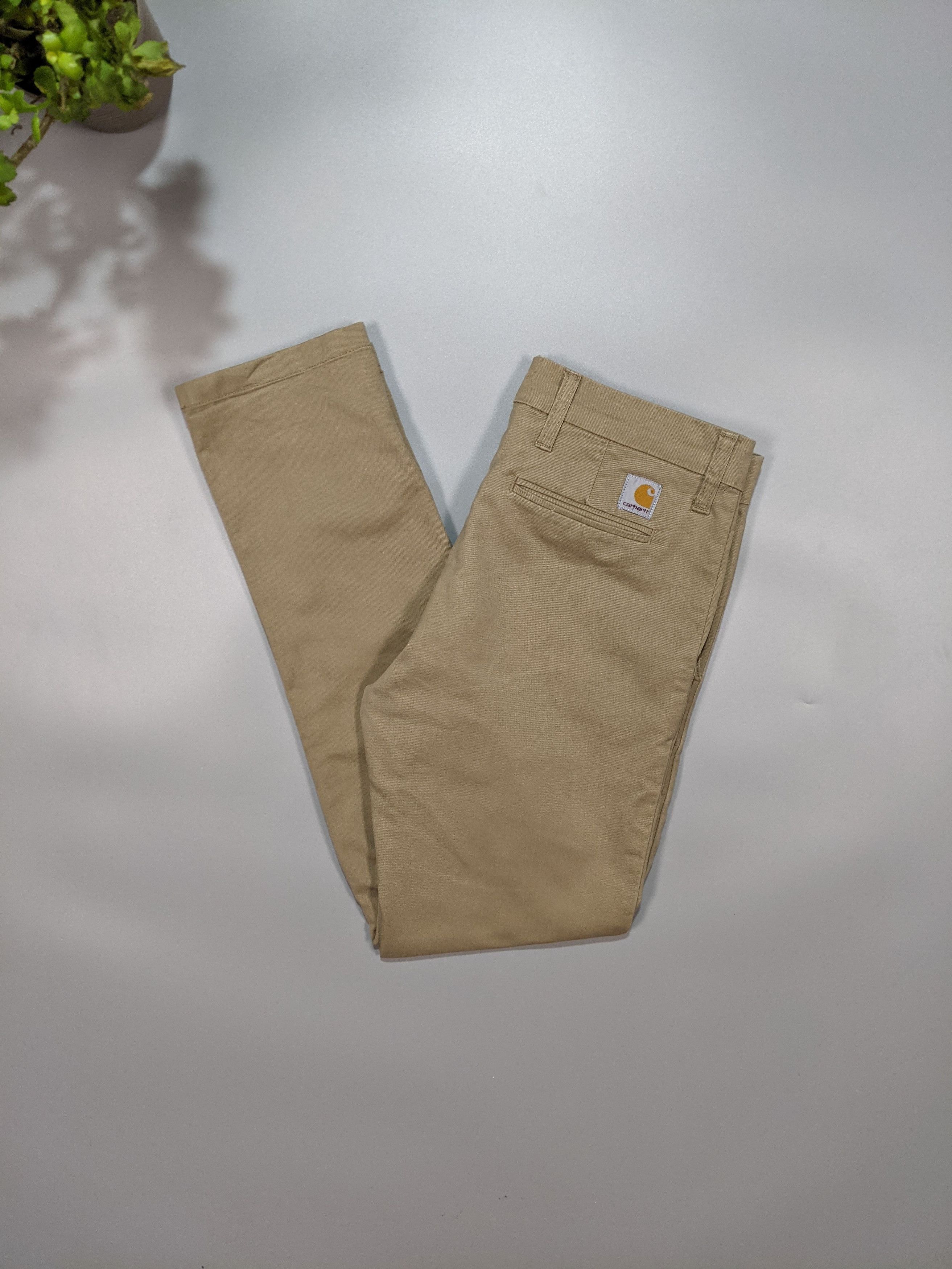 Carhartt Wip × Vintage Carhartt WIP Vintage Men's Tapered Bottom Beige Sid Pants Size US 32 / EU 48 - 5 Thumbnail