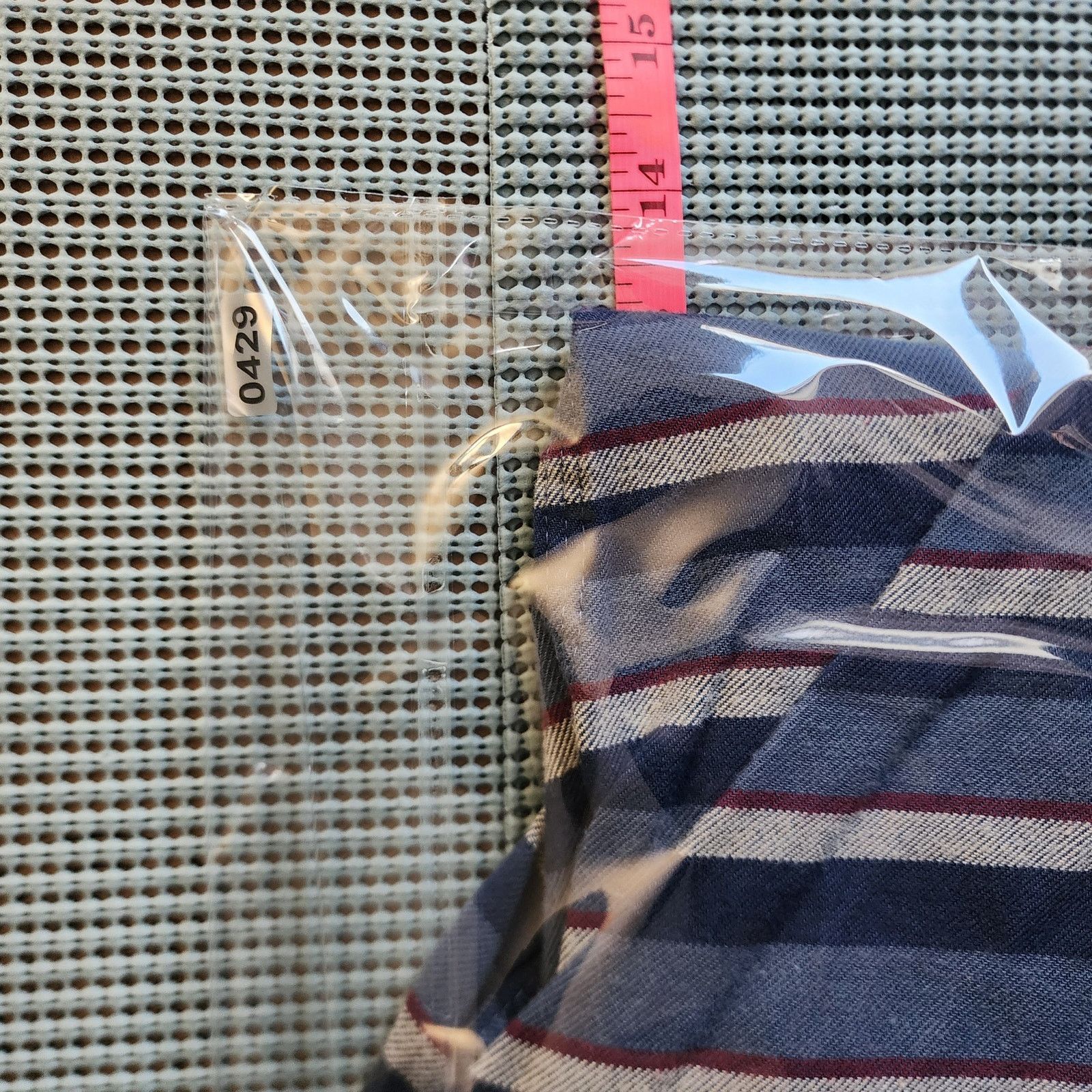L.L. Bean L.L. Bean Men's L Organic Blend, Blue/Red/White Stripes Size US L / EU 52-54 / 3 - 7 Thumbnail