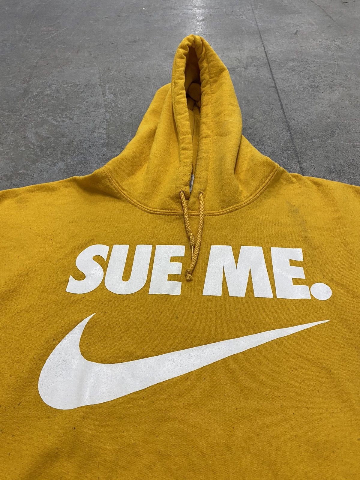 Nike Nike Sue me logo hoodie Size US XL / EU 56 / 4 - 4 Thumbnail