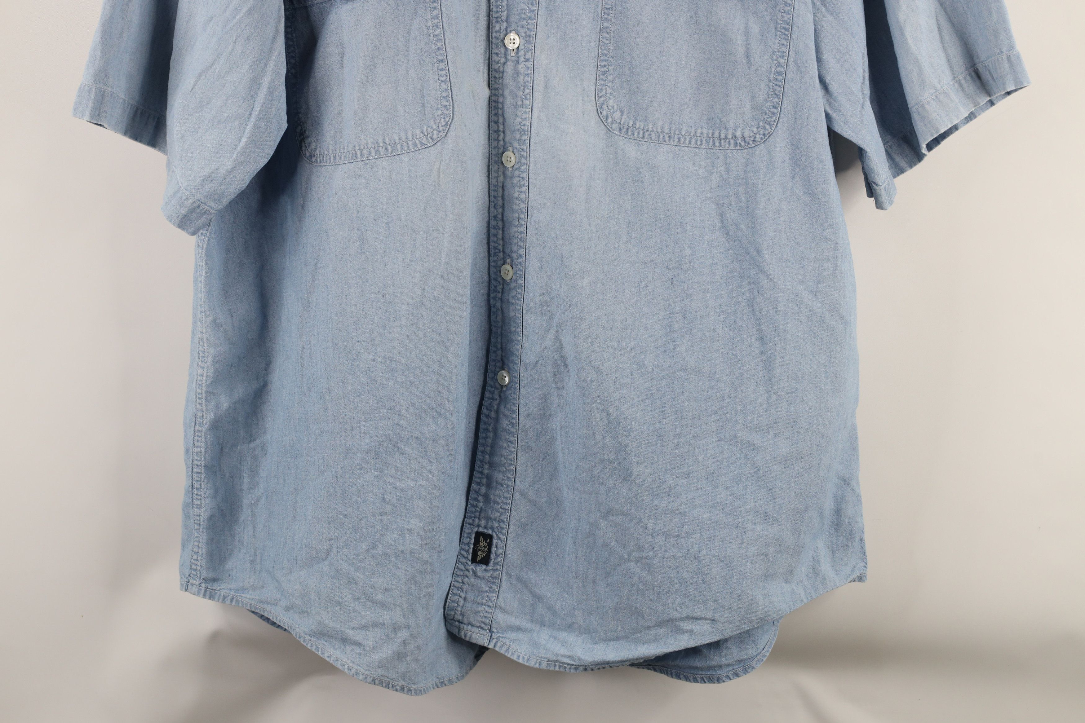 Vintage Vintage 90s Streetwear Jean Short Sleeve Button Down Shirt Size US XL / EU 56 / 4 - 3 Thumbnail