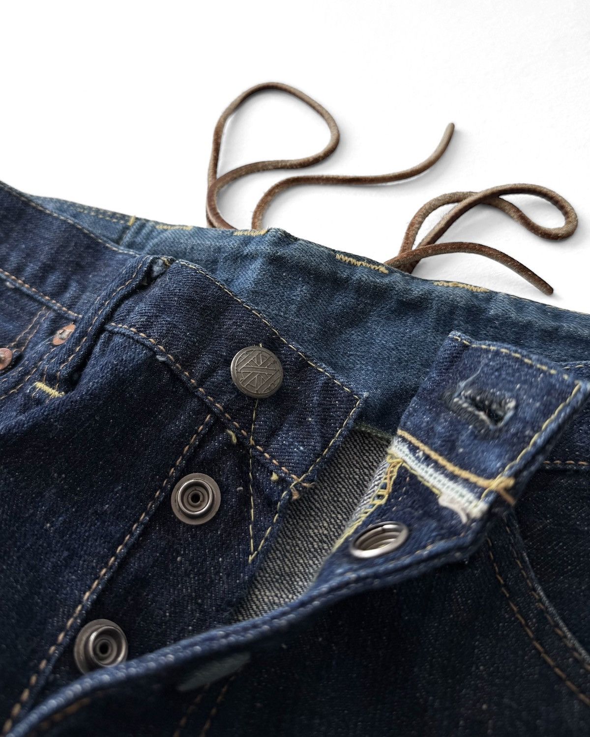 Maison MIHARA YASUHIRO MIHARAYASUHIRO x SUGARCANE BACK LACE-UP BOOTCUT JEANS Size US 28 / EU 44 - 3 Thumbnail