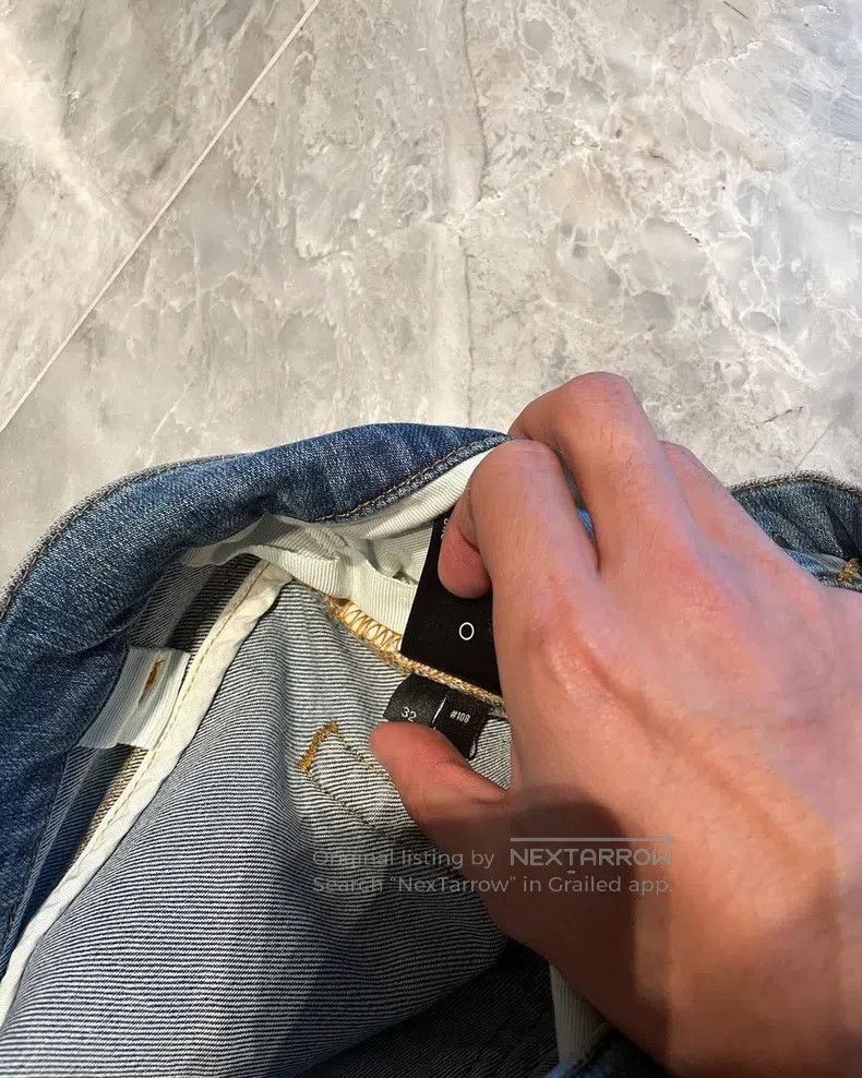 Amiri Amiri Size 32 Blue watercolor rendering patchwork Thrash MX Size US 32 / EU 48 - 5 Thumbnail