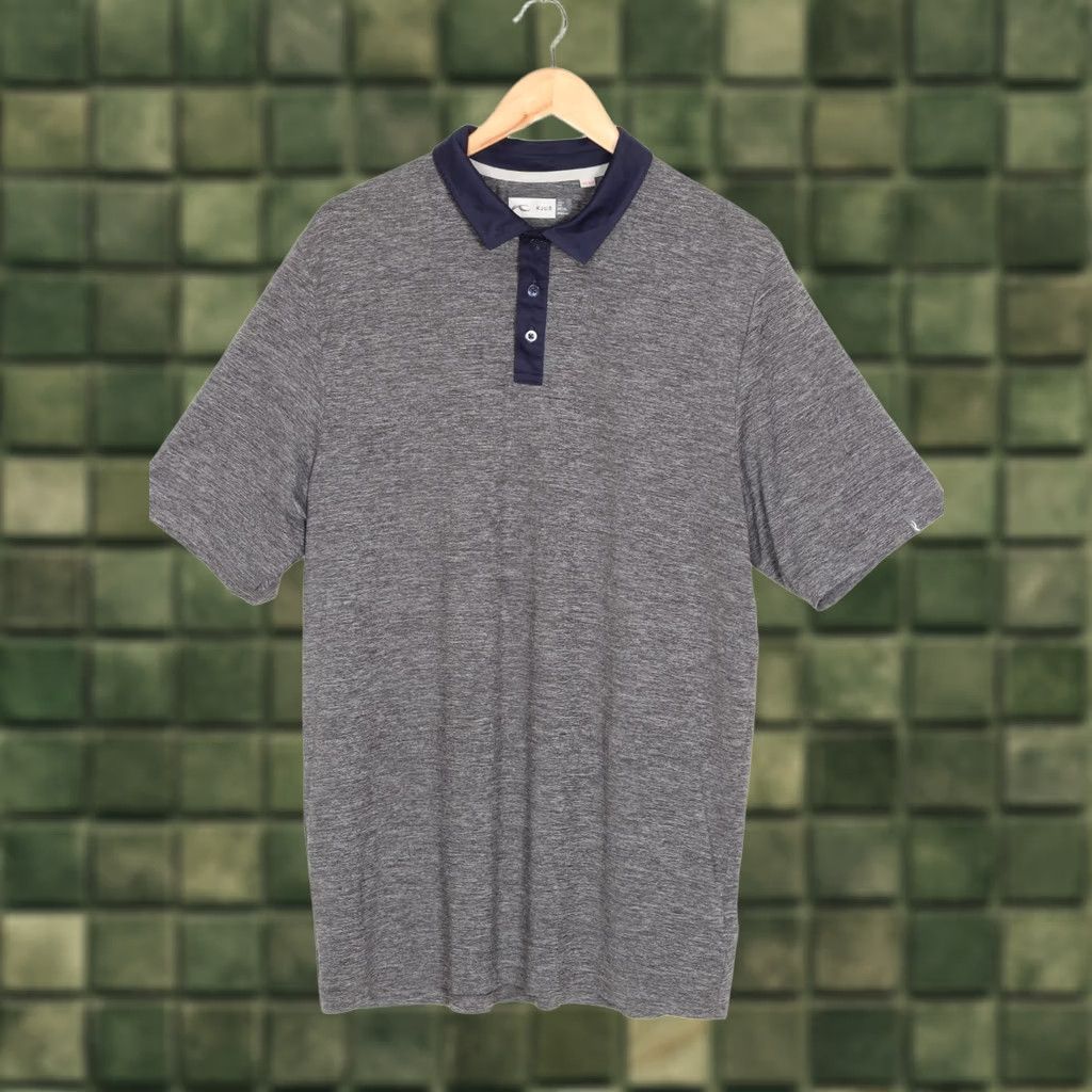 KJUS KJUS Luca Polo Shirt Men XL Regular Short Sleeve Grey Melange Logo Polo Shirt Mens XL Grey Size US XL / EU 56 / 4 - 1 Thumbnail