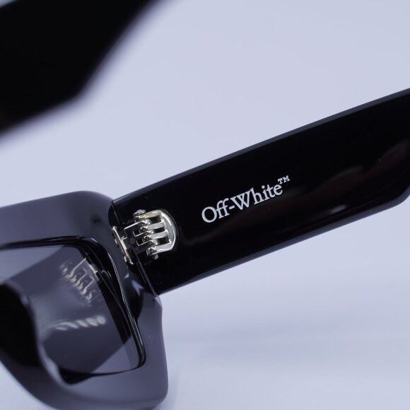 Off-White 🕶️New Off-White OERI137 AURORA 1007 Sunglasses - Black Size ONE SIZE - 7 Thumbnail