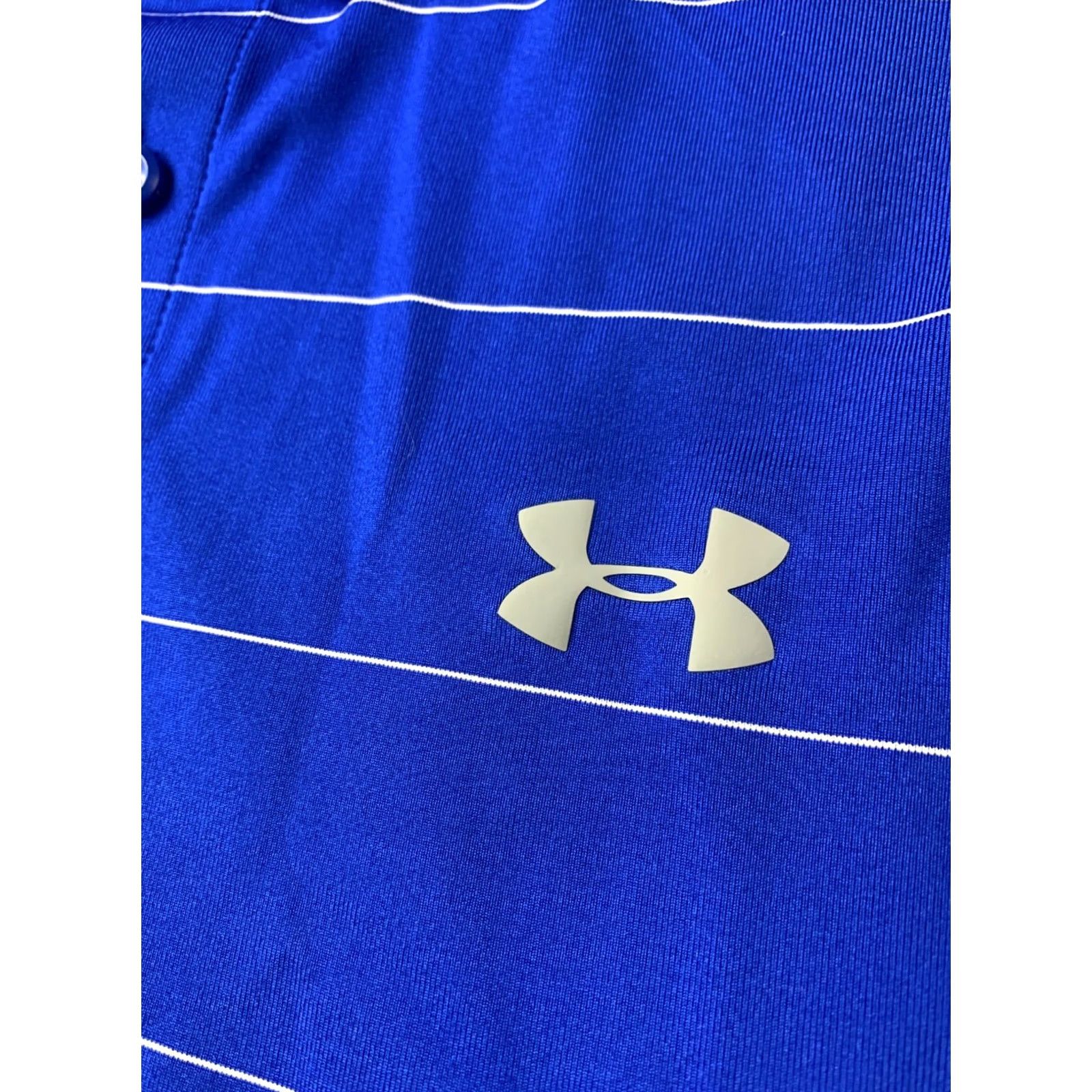 Under Armour Under Armour HeatGear 2017 Polo Shirt Jersey Adult Large Blue and White Size US L / EU 52-54 / 3 - 3 Thumbnail