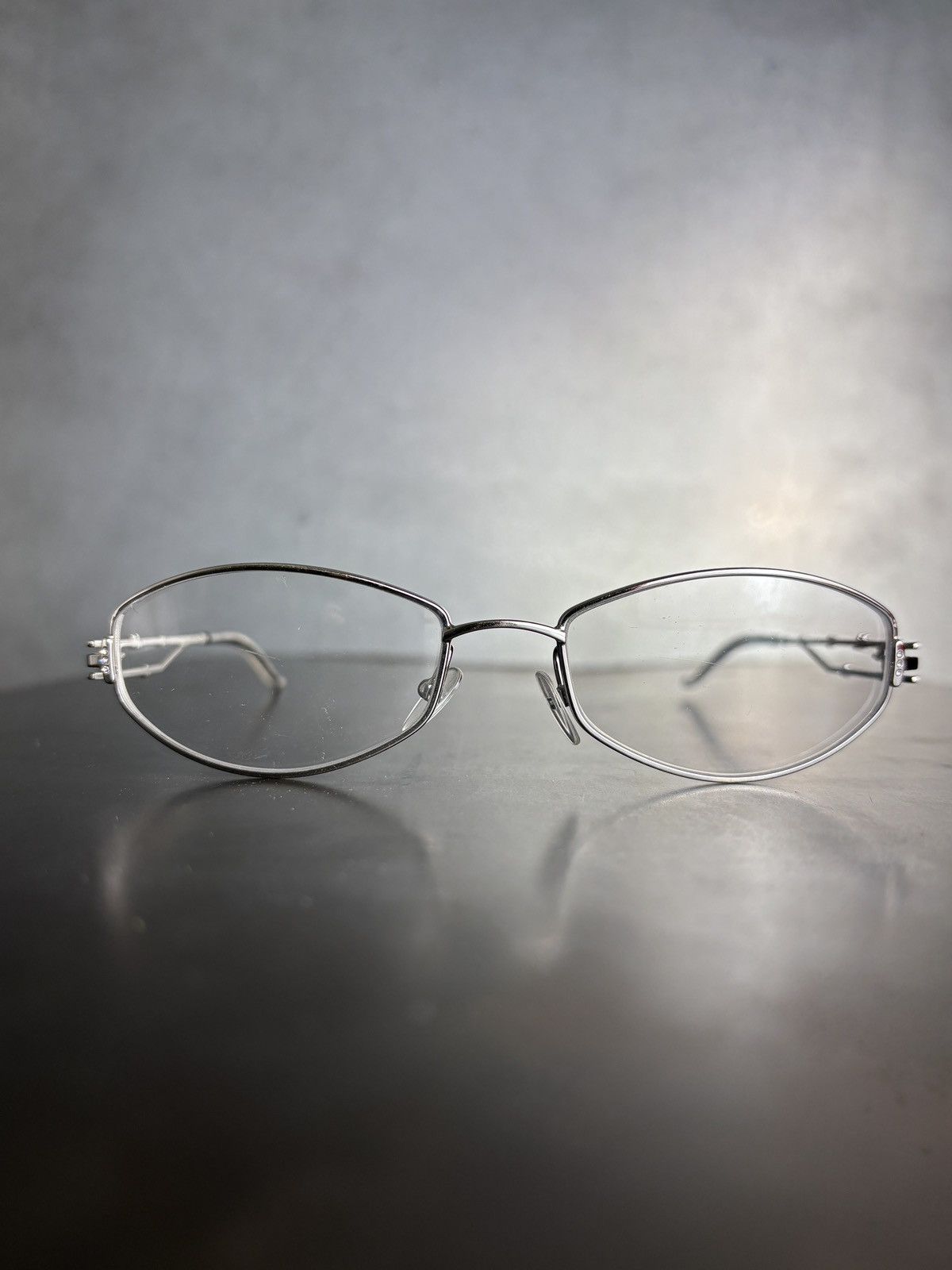 Vintage Christian Dior Glasses Metal Flower 3825 2000s 1990s