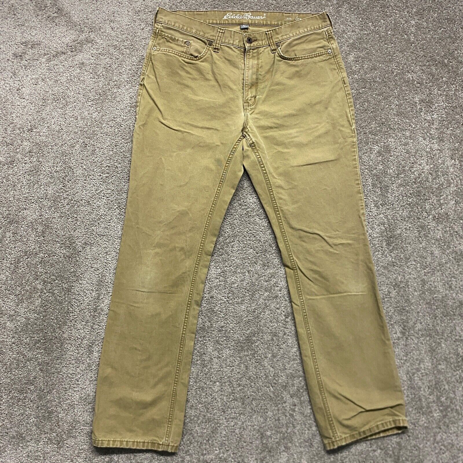 Eddie Bauer Travex Pants Mens 38x32 (38x30) Chino Nylon Stretch Hiking