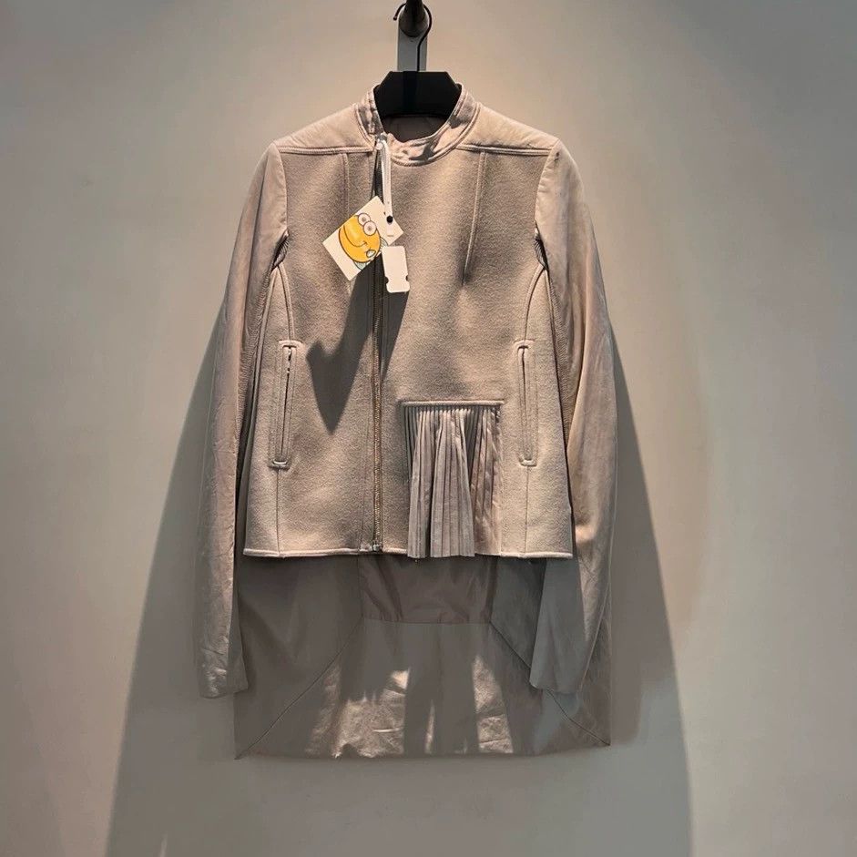 Rick Owens RickowensWomen's Side Zipper Sheepskin and Wool Jacket Size L / US 10 / IT 46 - 1 Thumbnail